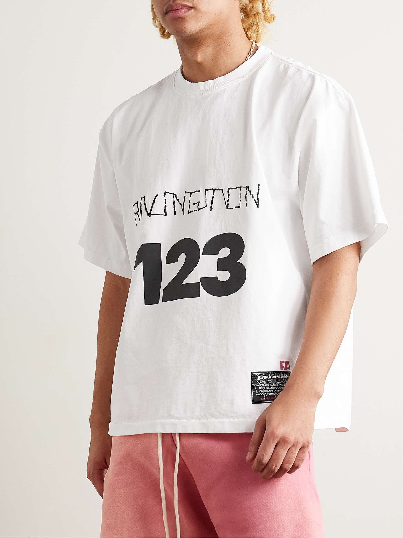 Logo-Print Embroidered Cotton-Jersey T-Shirt - 3