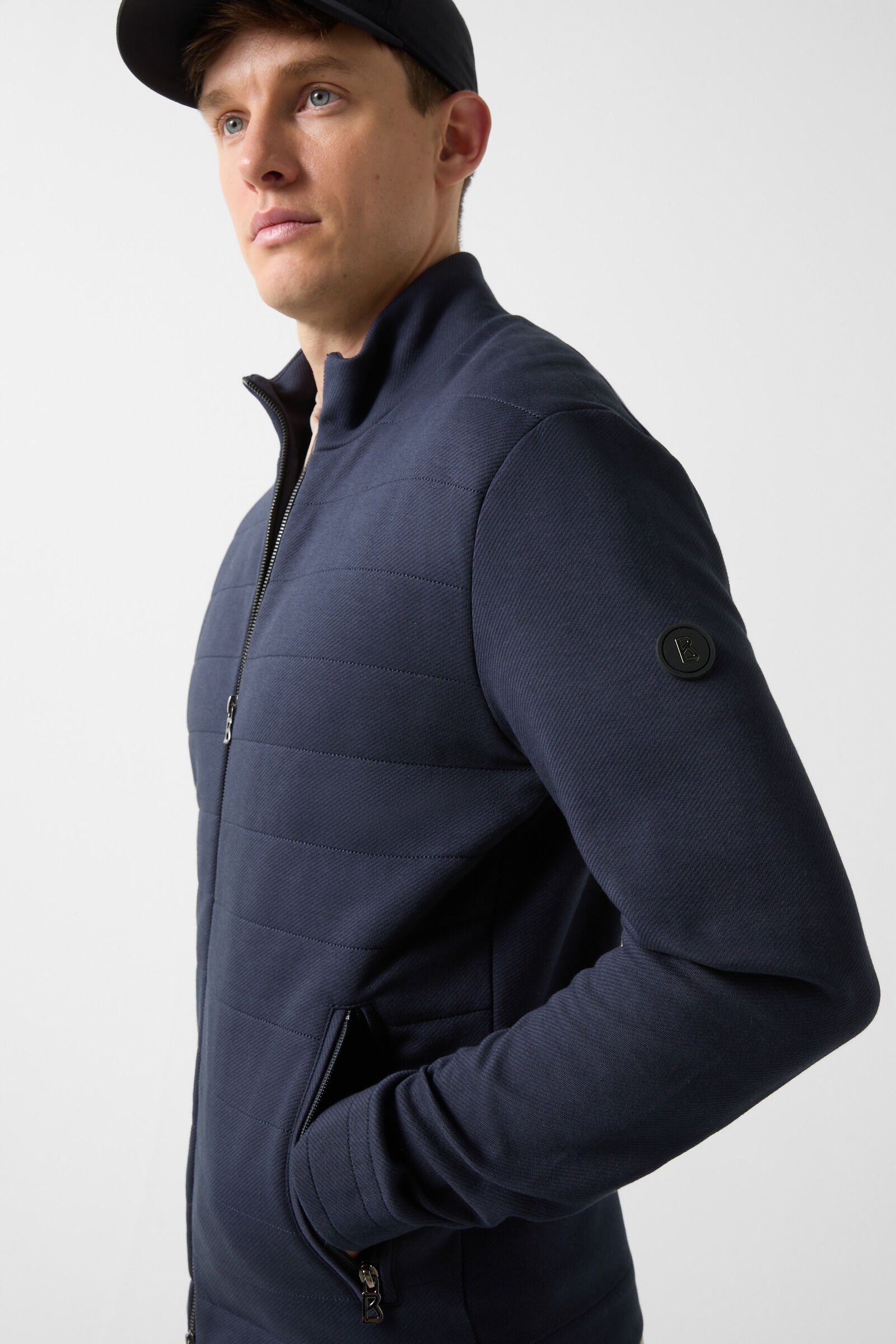 Jayden sweatshirt jacket in Navy blue - 5