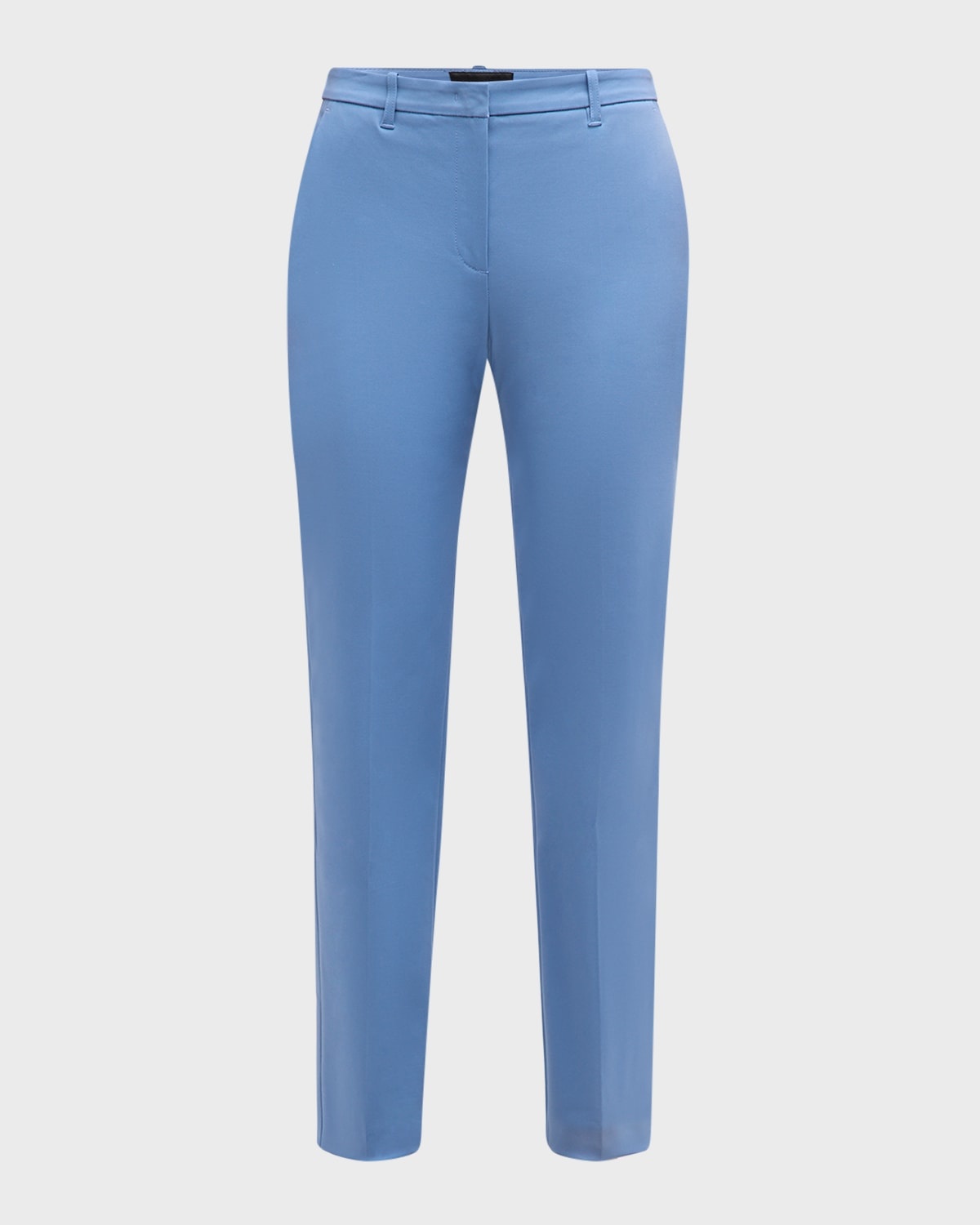 Cropped Straight-Leg Cotton Couture Trousers - 1