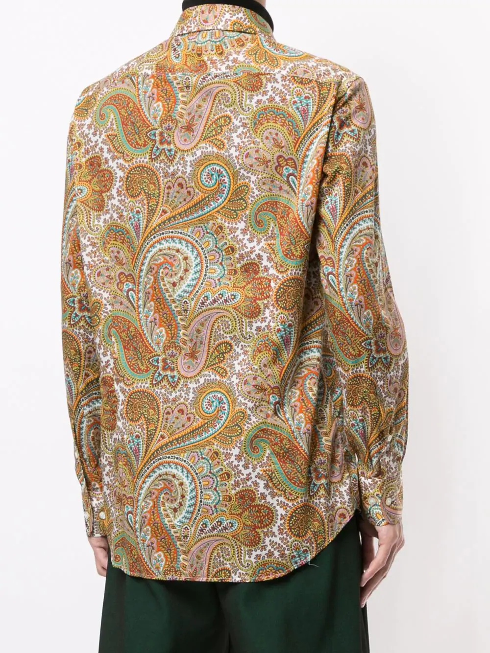 paisley-print cotton shirt - 4