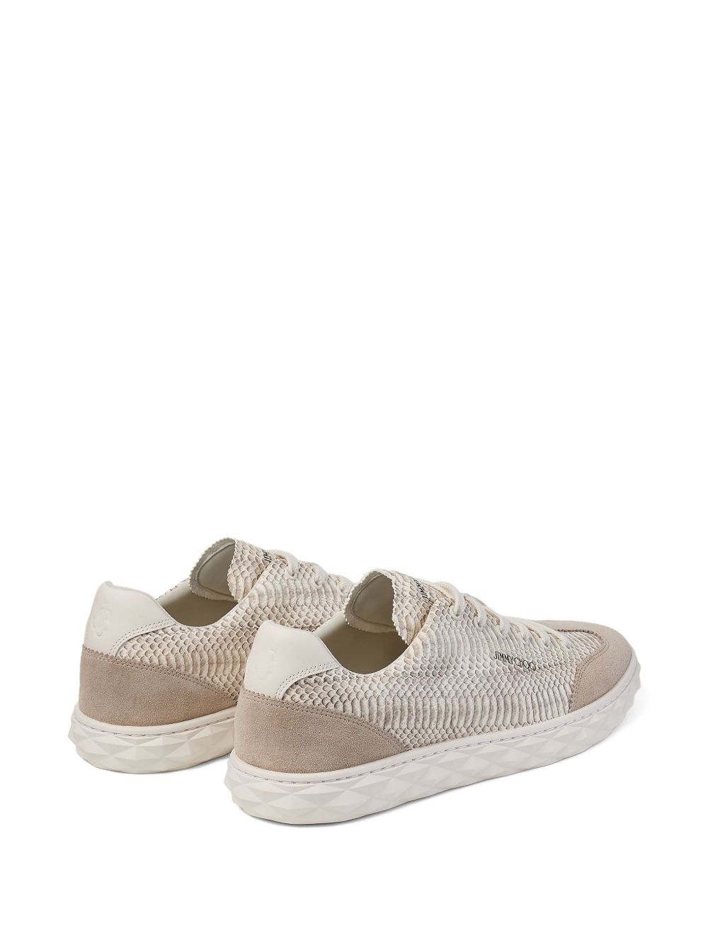printed lace-up sneakers - 3
