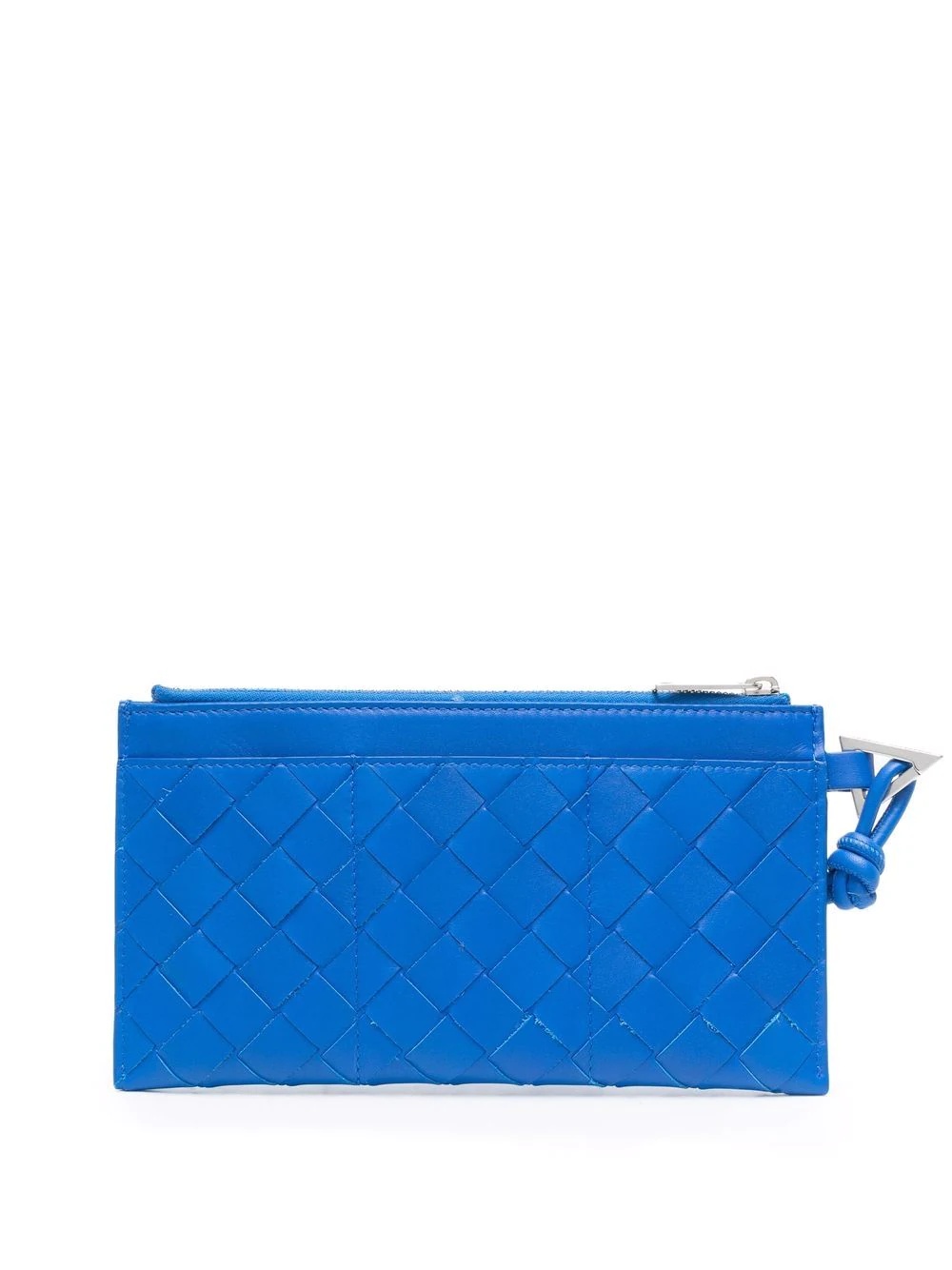 interwoven-design zip-fastening clutch bag - 2