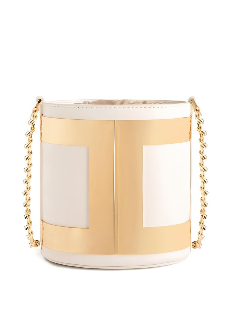ELISABETTA FRANCHI logo bucket bag outlook