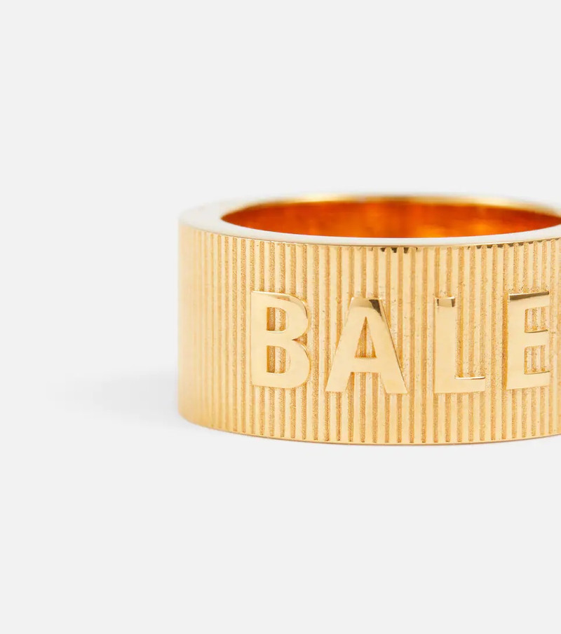 Logo sterling silver ring 4