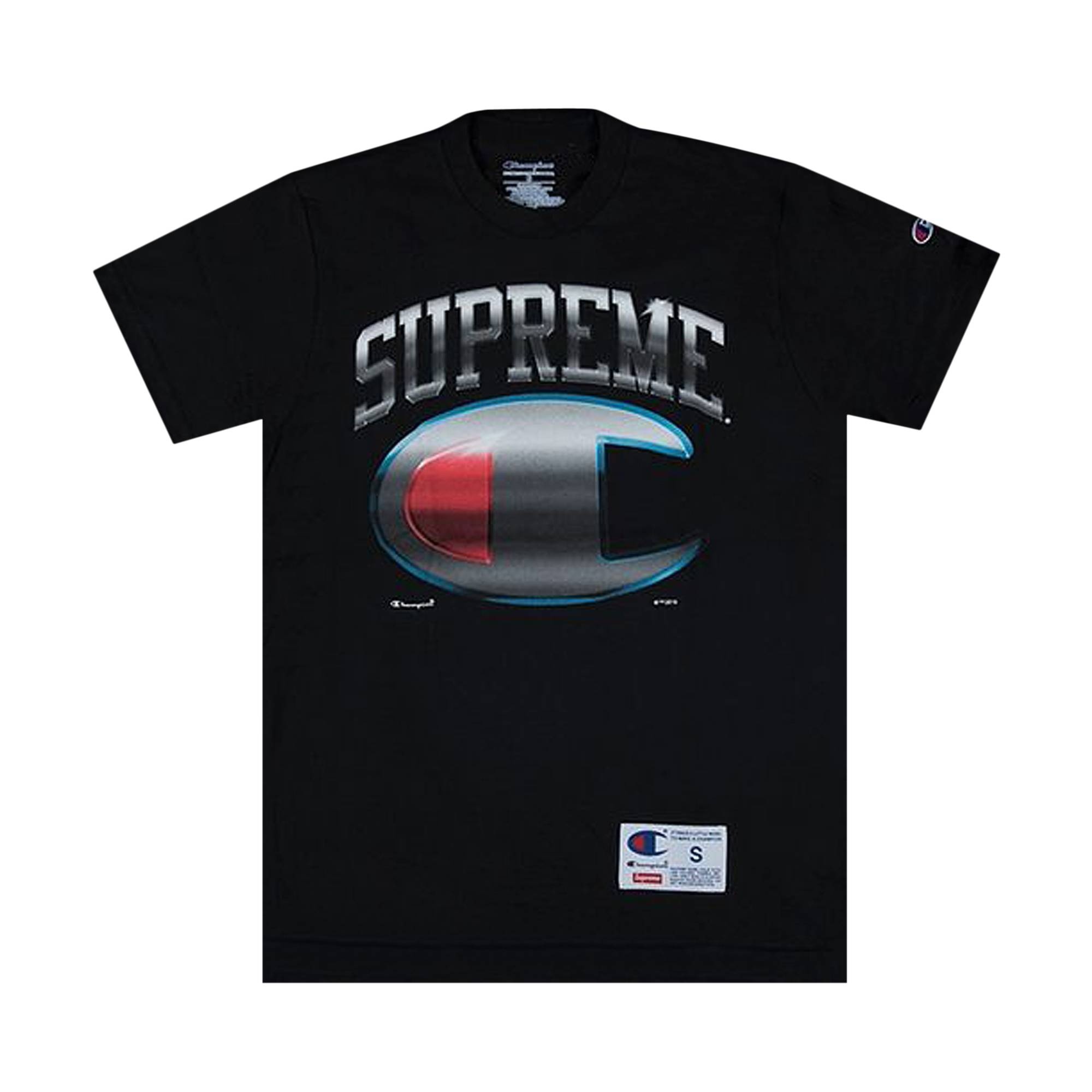 Supreme Champion Chrome Short-Sleeve Top 'Black' - 1