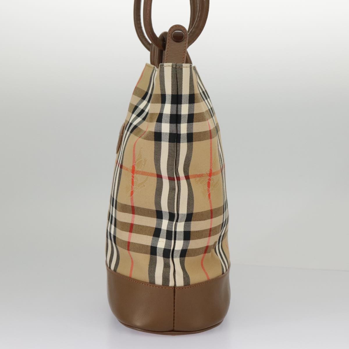 Burberry Nova Check Shoulder Bag Canvas Beige Gold - 3