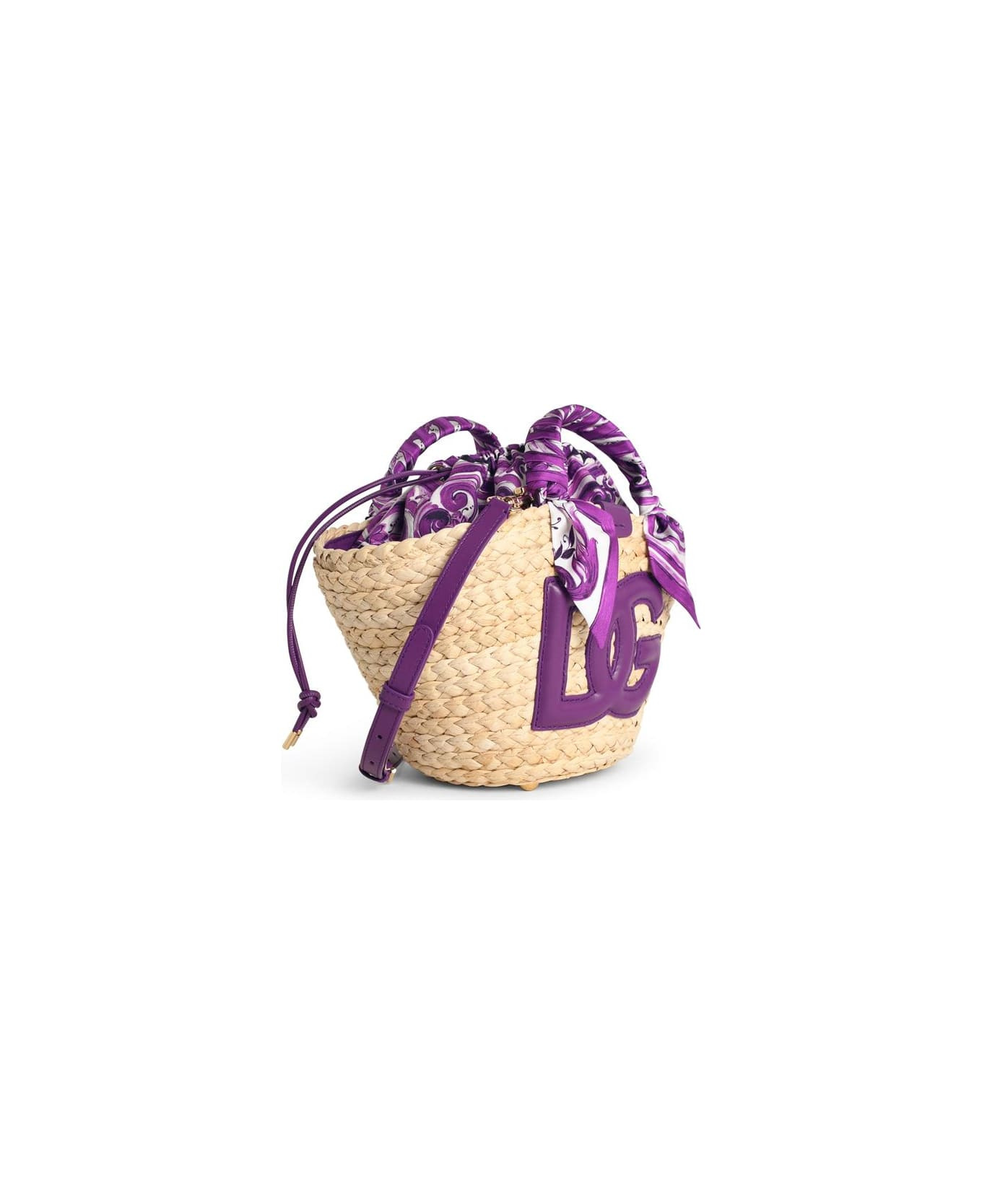 'kendra' Purple Leather Blend Bag - 2