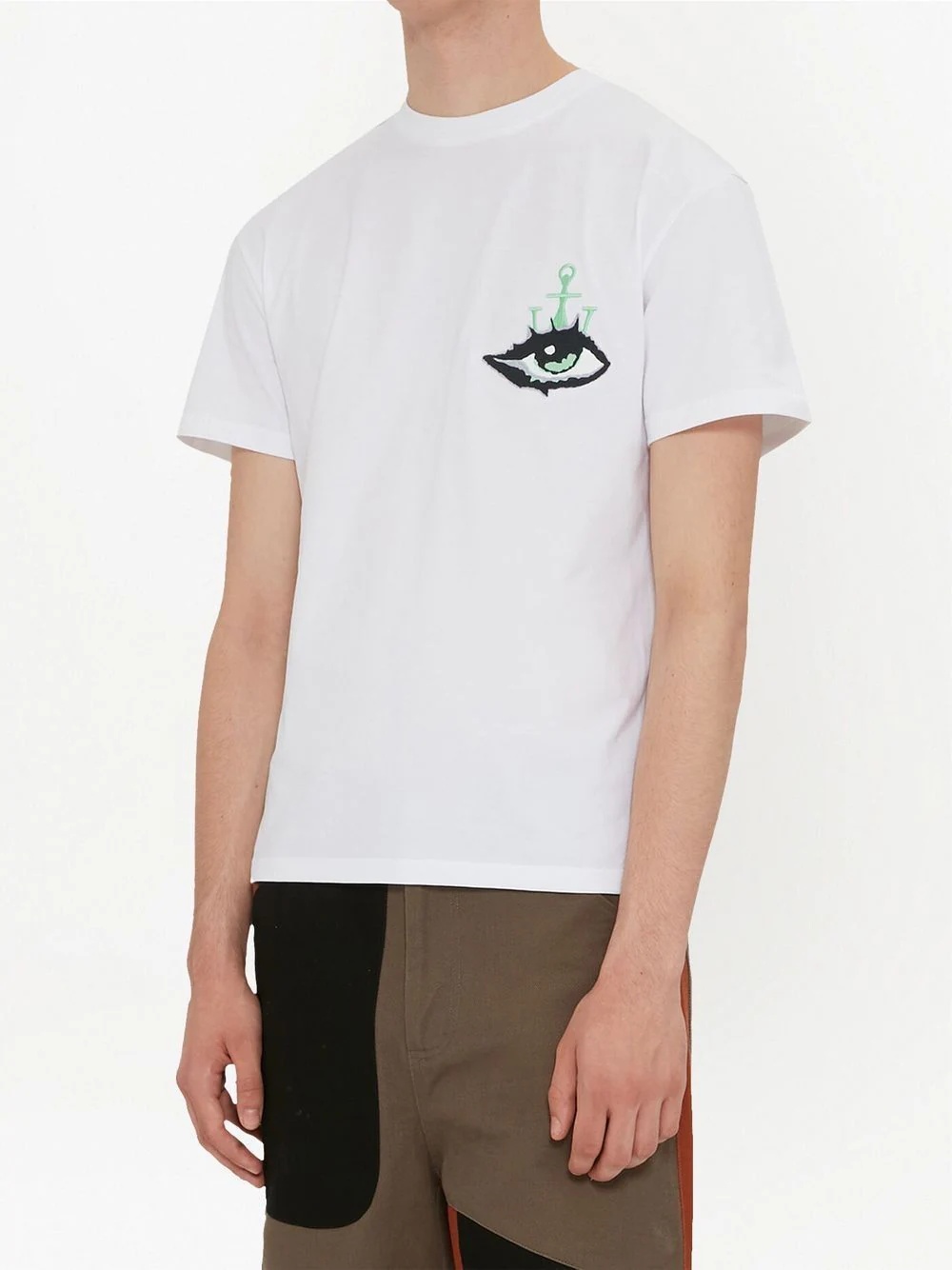 eye-embroidered logo T-shirt - 3