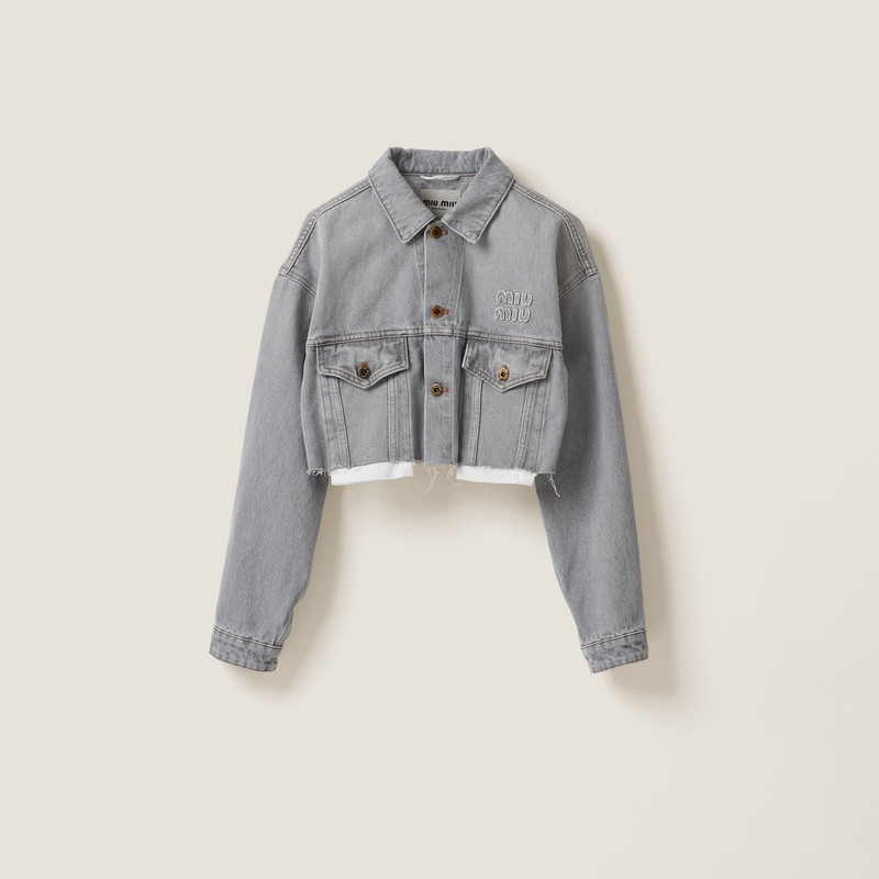 Denim blouson jacket 1