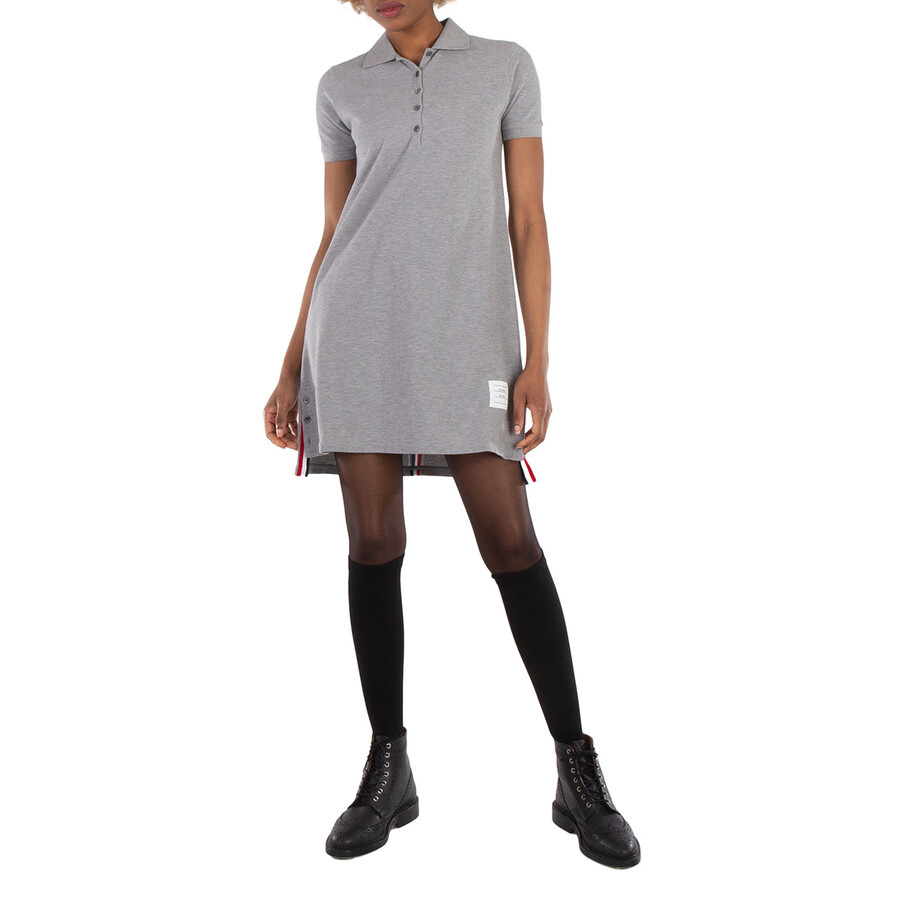 Thom Browne Classic Pique Stripe Polo Dress - 1