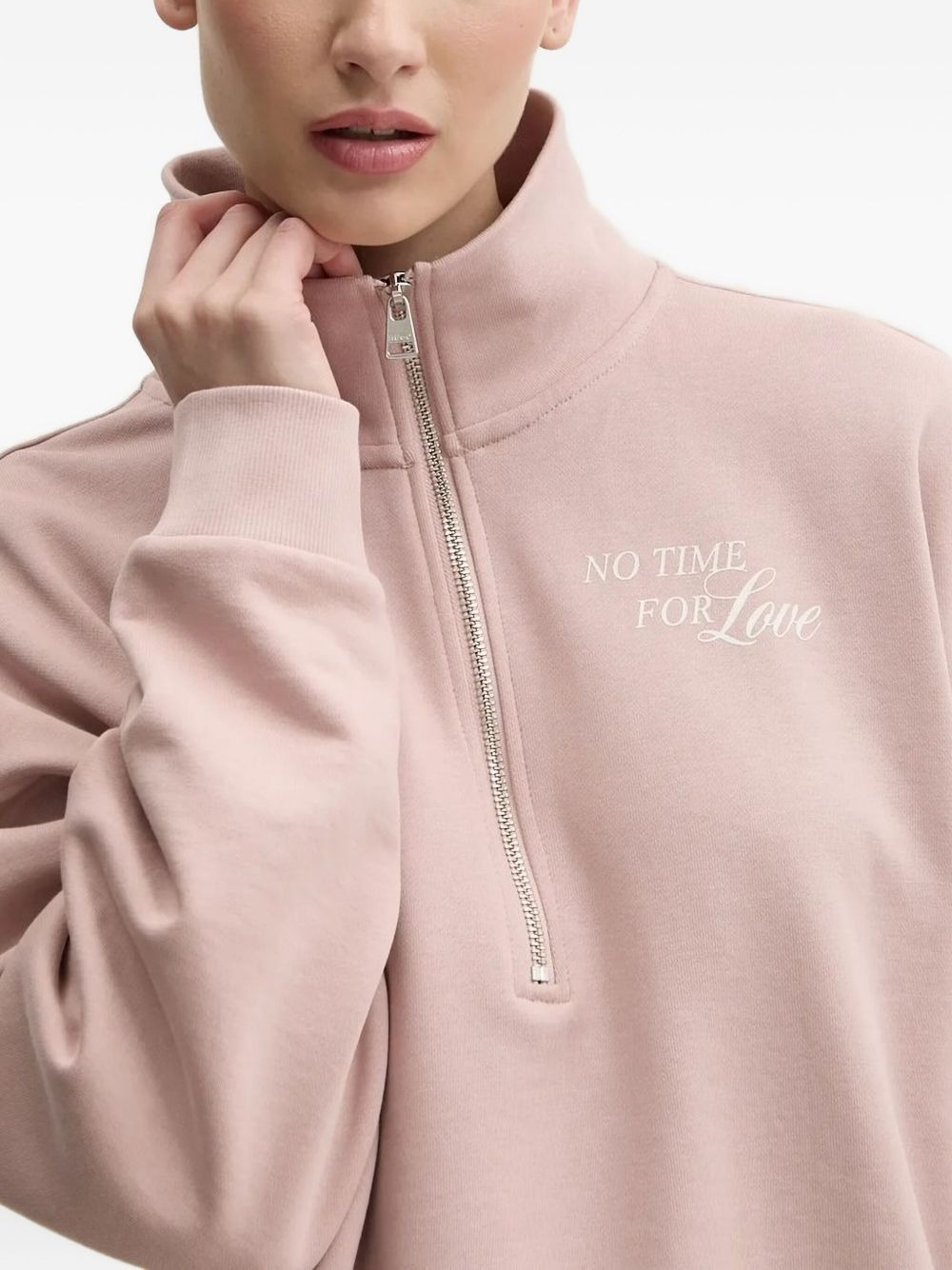 high-neck half-zip sweatshirt - 3