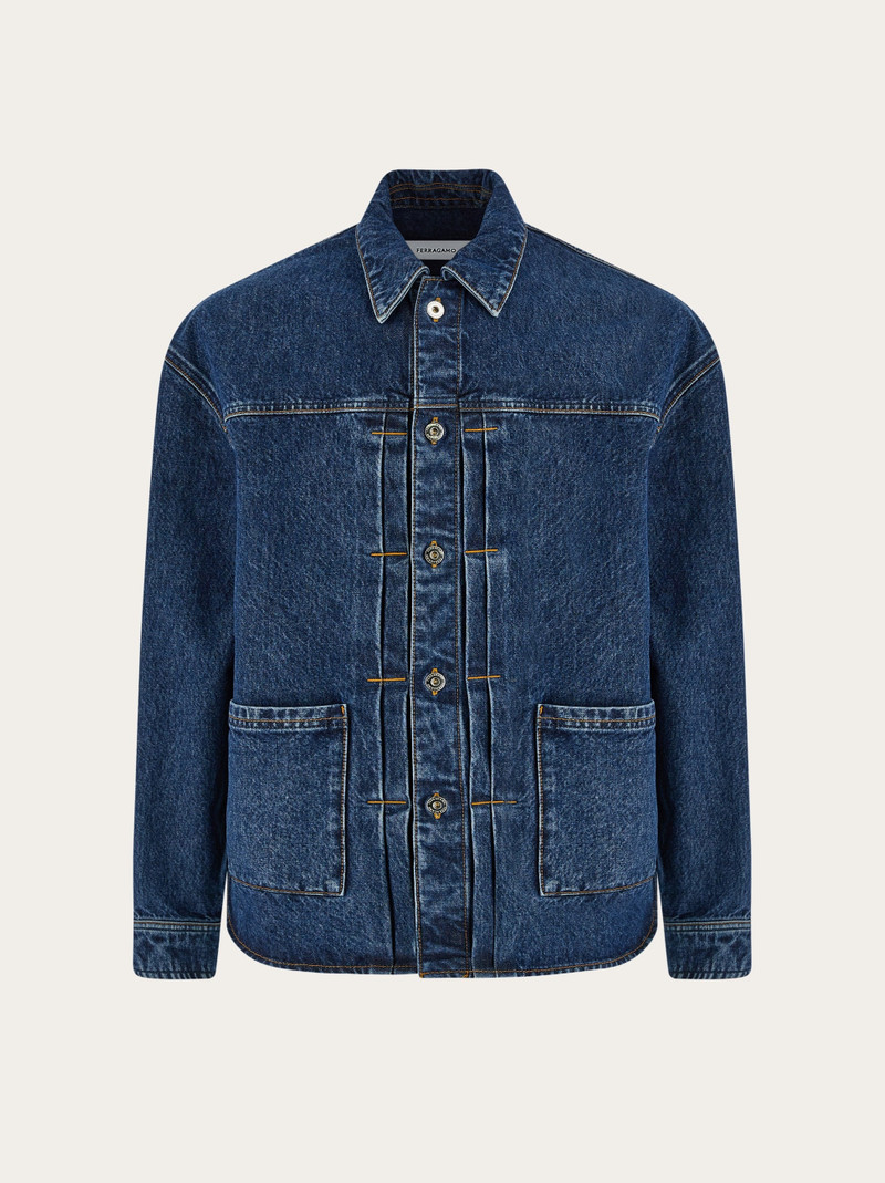 Denim shacket 1