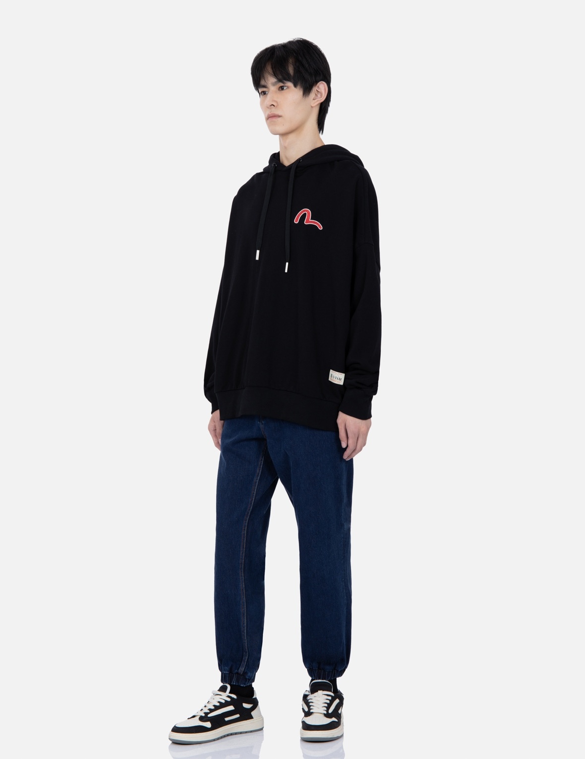 DARUMA AND SEAGULL APPLIQUÉ JOGGER PANTS - 4