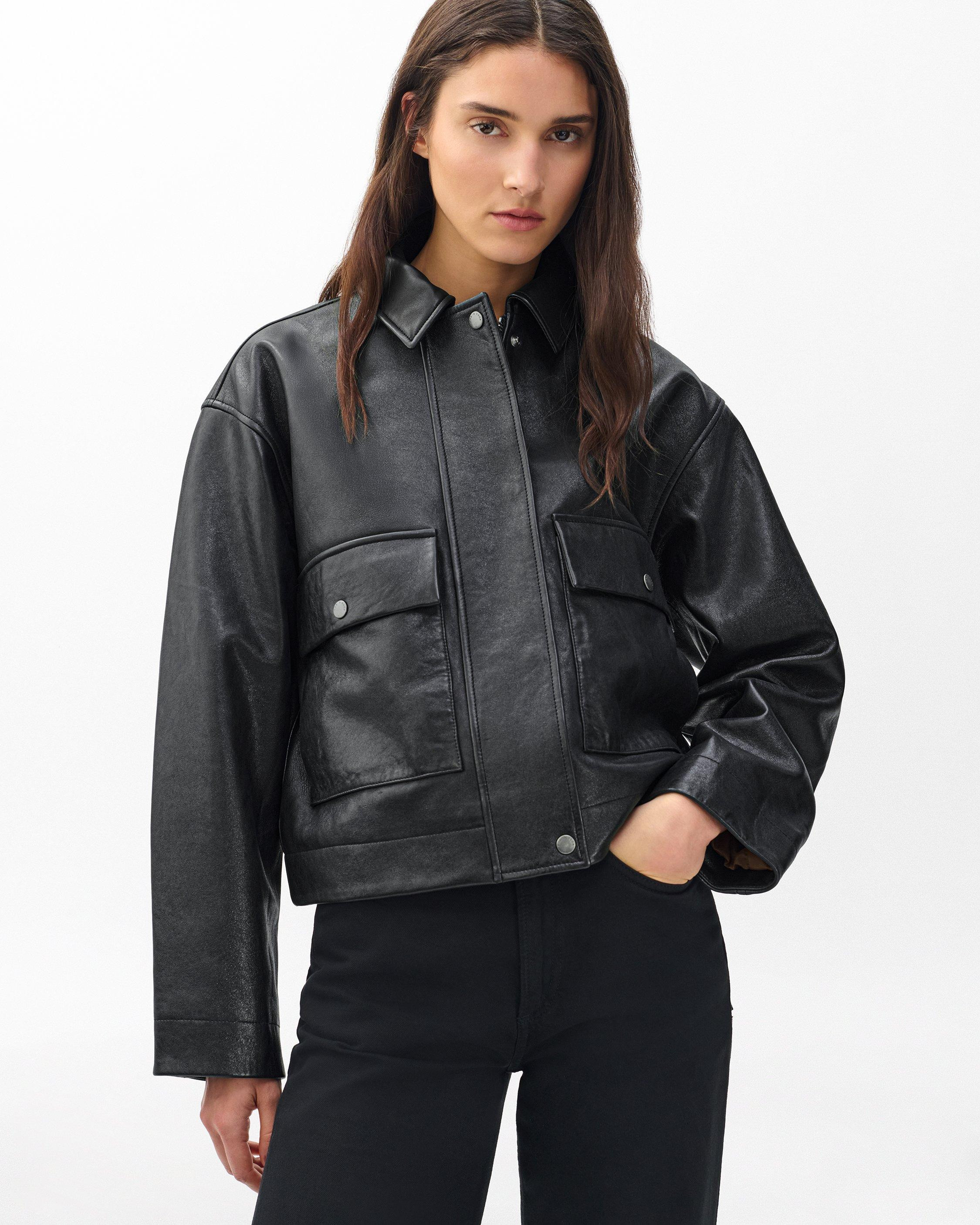 Nonie Lamb Leather Jacket - 2