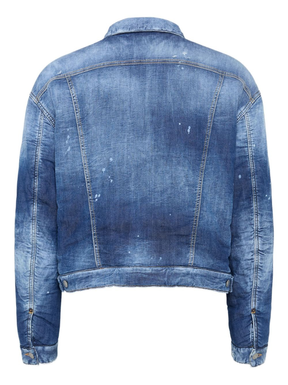 padded denim jacket - 2
