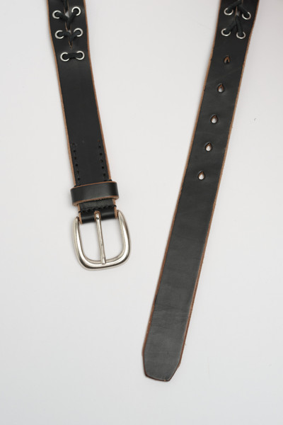 Our Legacy 3 CM Corset Belt Black Leather outlook