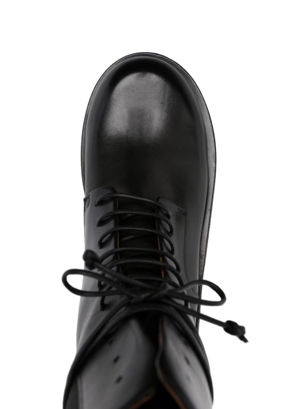 lace-up ankle-length leather boots - 4