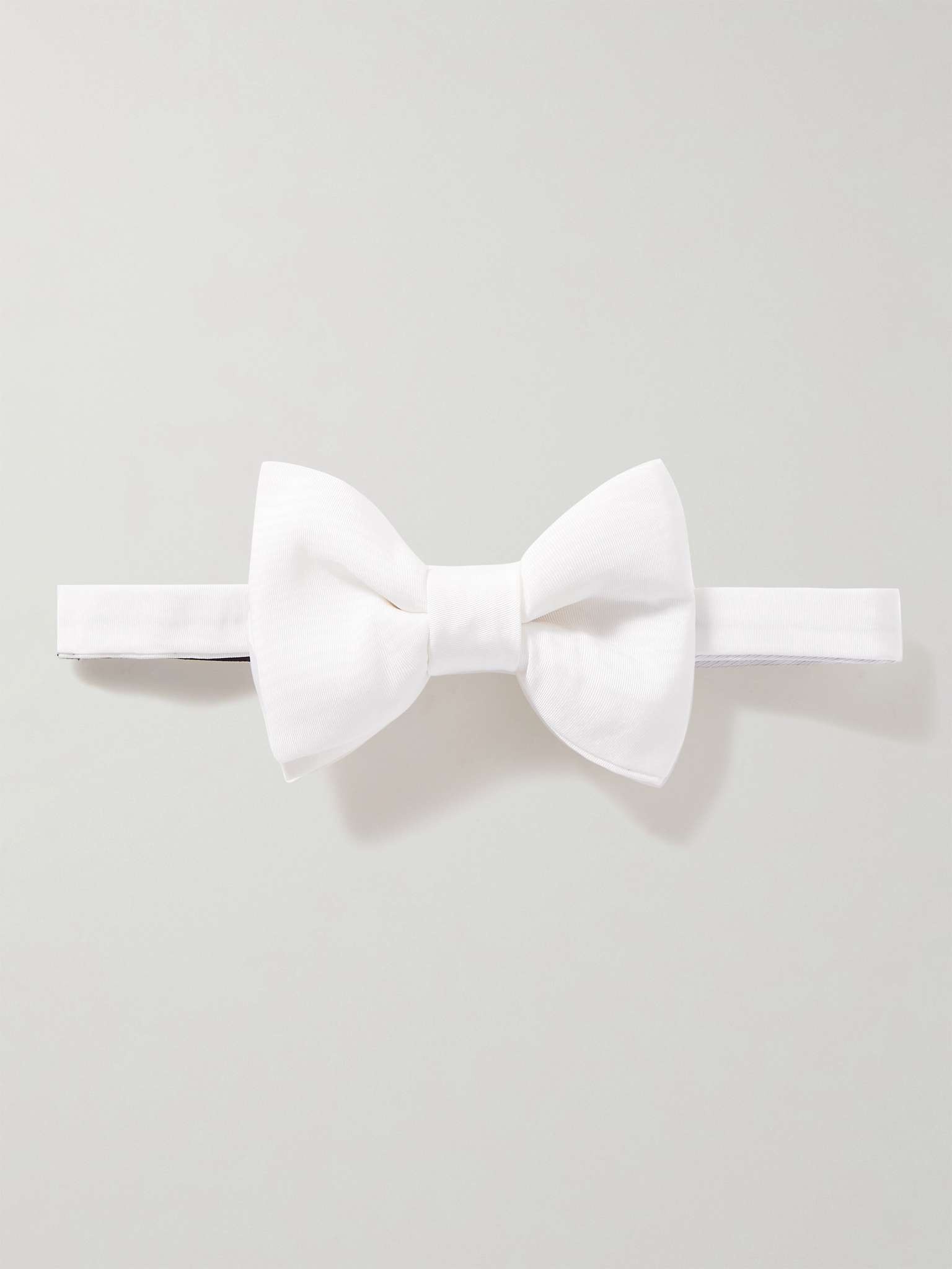 Pre-Tied Silk-Moire Bow Tie - 1