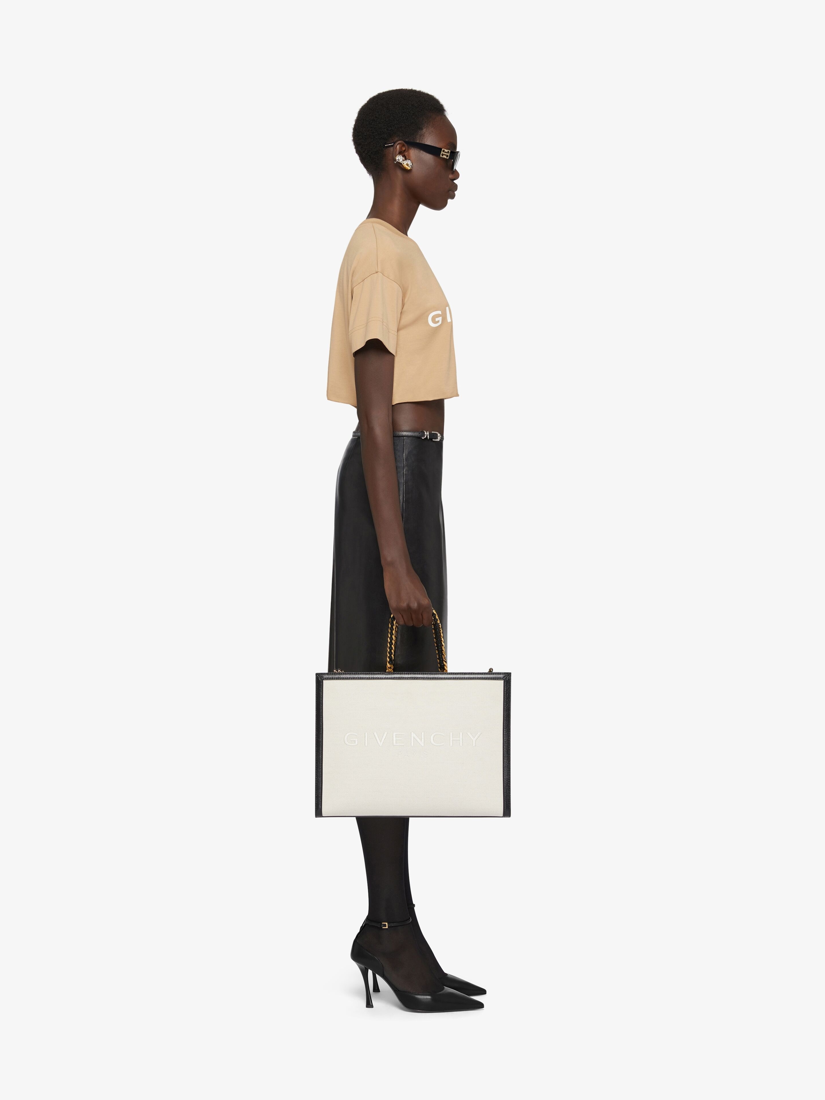 GIVENCHY ARCHETYPE CROPPED T-SHIRT IN COTTON - 3