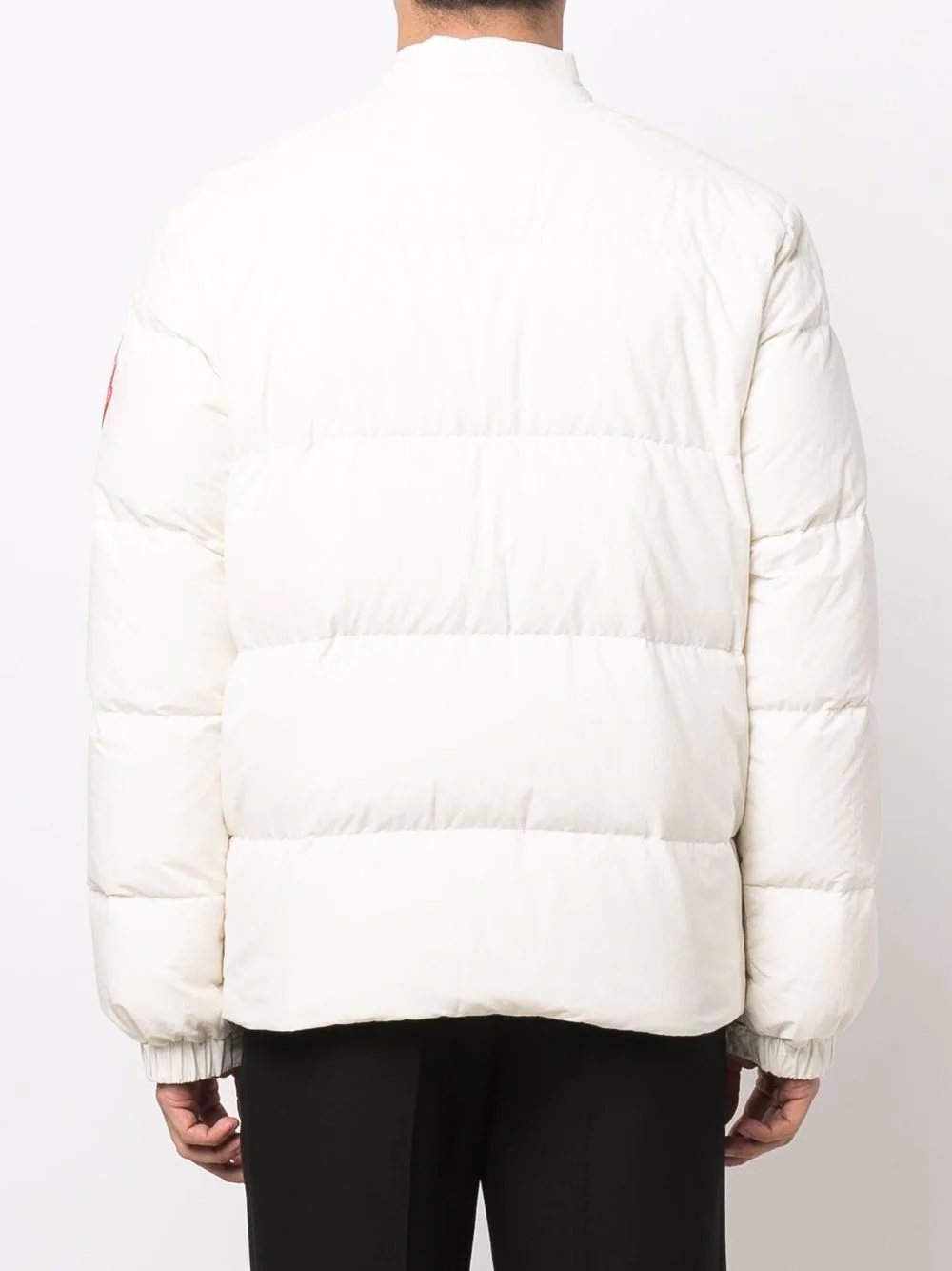 logo-patch down-feather jacket - 4