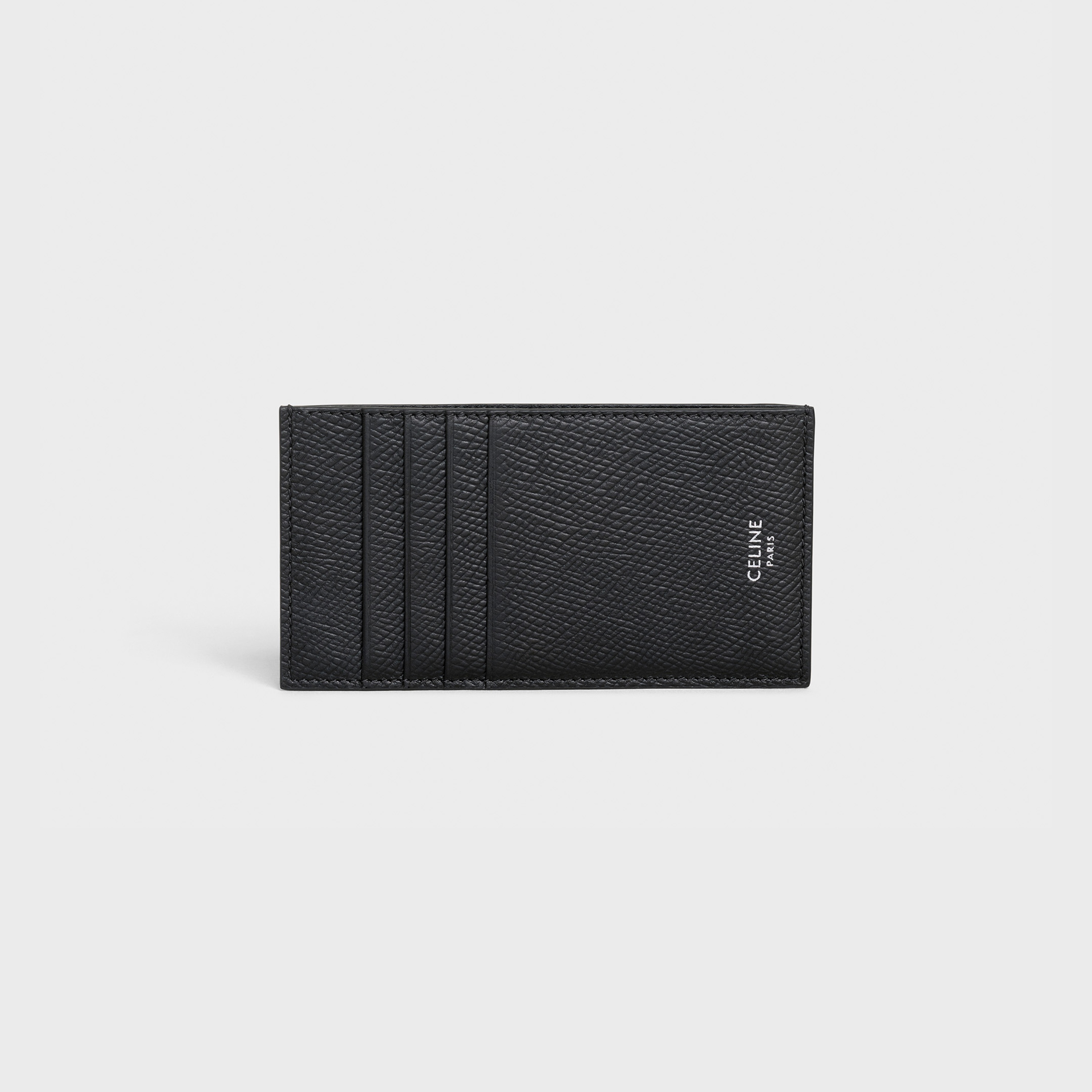 COMPACT CARD HOLDER  IN  GRAINED CALFSKIN - 1