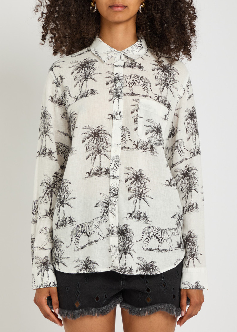 Rails Rails Charlie Printed Linen-blend Shirt outlook