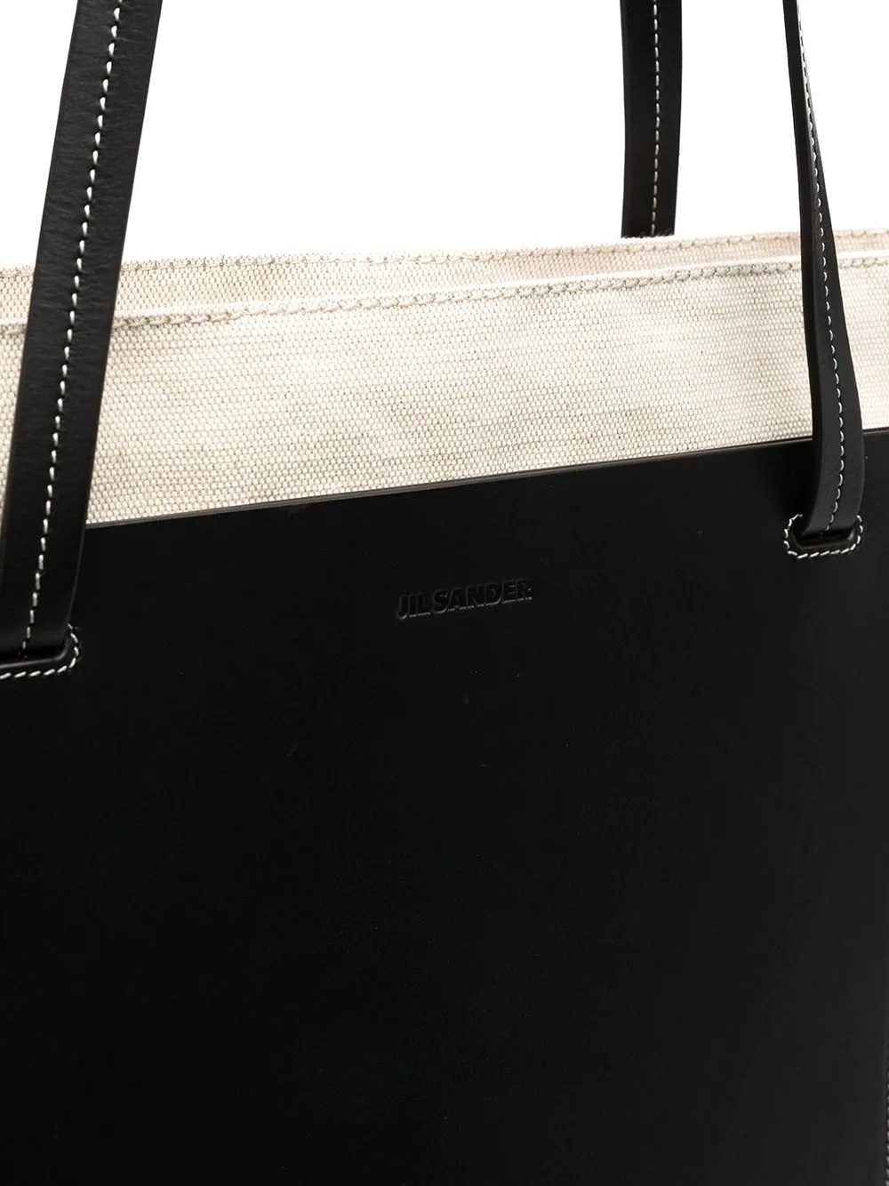 panel detail tote bag - 4