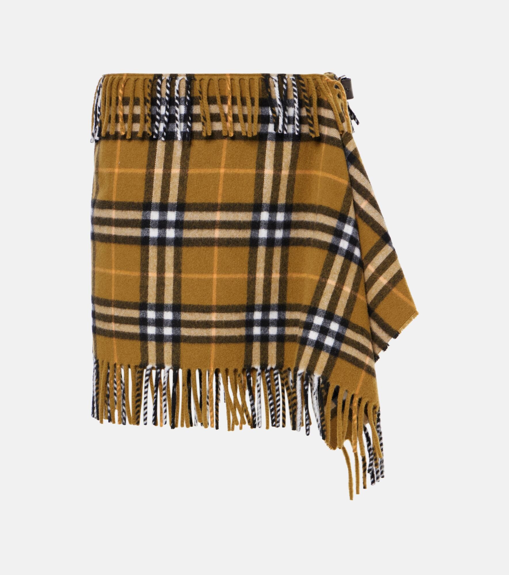 Burberry Check wool and cashmere miniskirt - 1