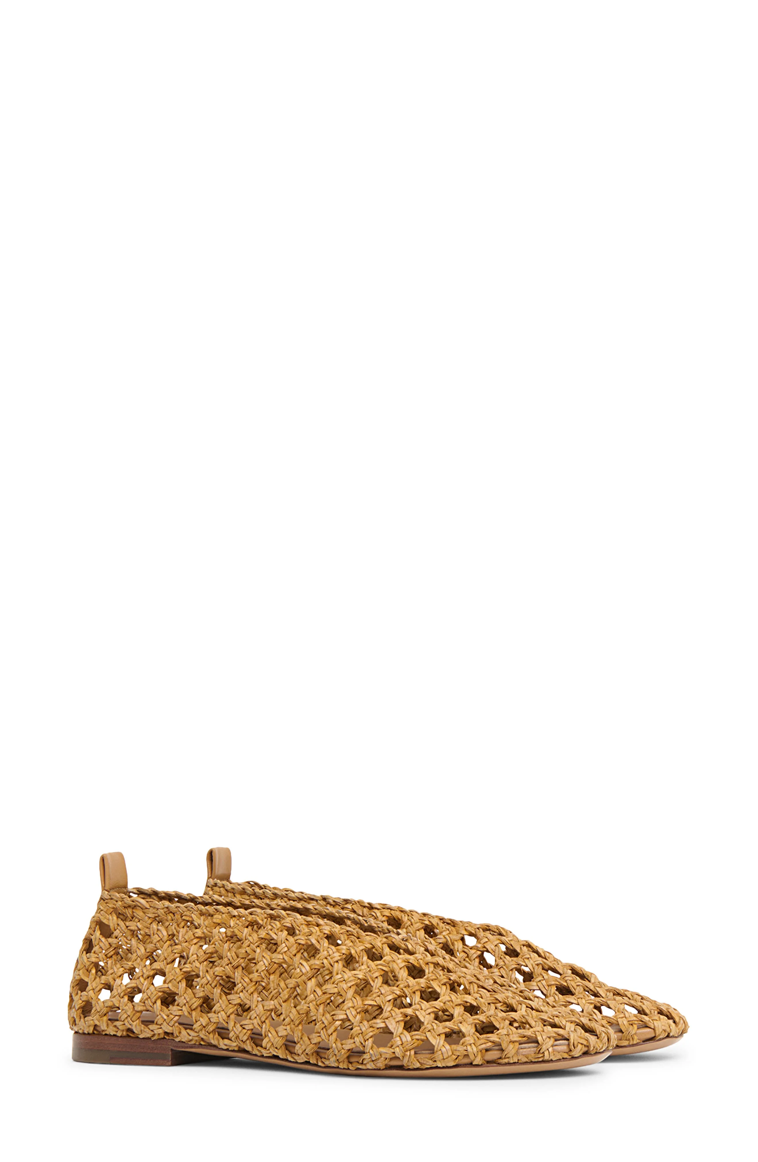 Mansur Gavriel Open Weave Ballet Flat in Natural at Nordstrom - 1