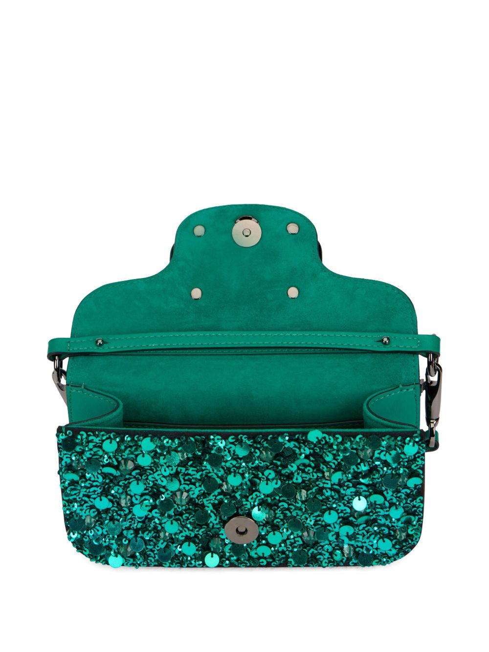 Locò VLogo sequin shoulder bag - 4