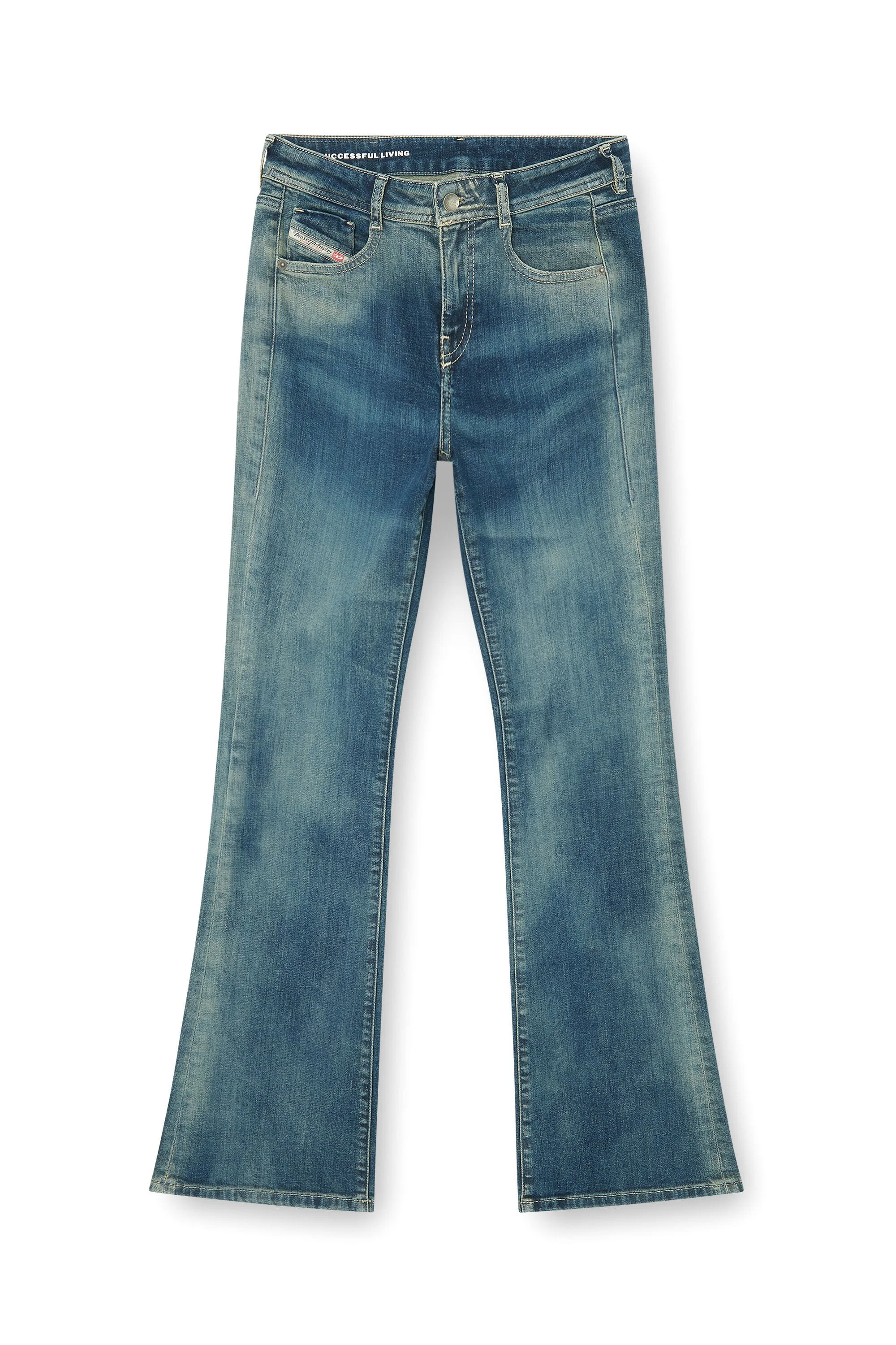 BOOTCUT JEANS LOW WAIST 1969 D-EBBEY - 1