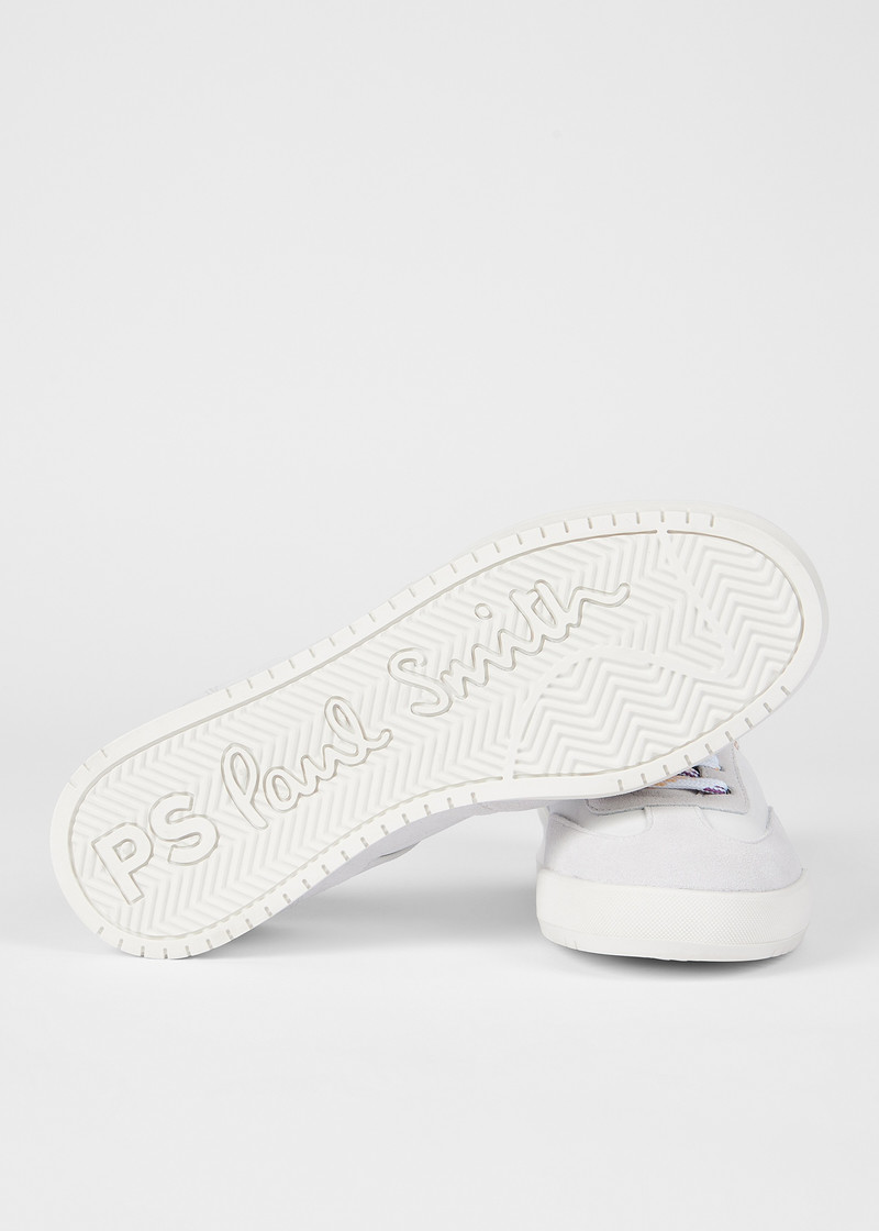 Paul Smith Women's White Nubuck Leather 'Dover' Trainers outlook