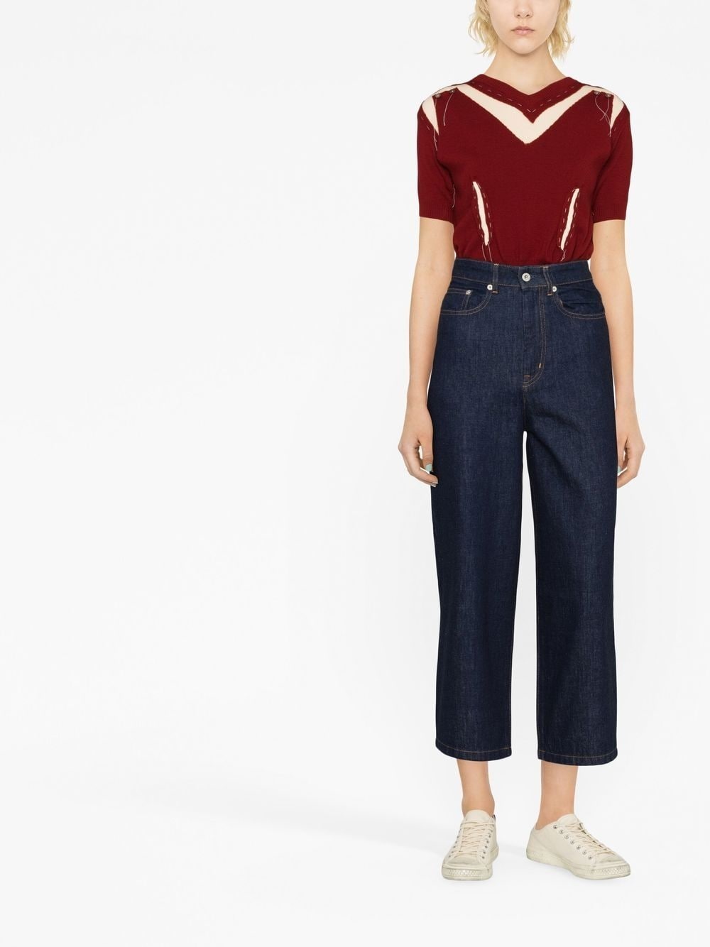 high-waist wide-leg jeans - 2
