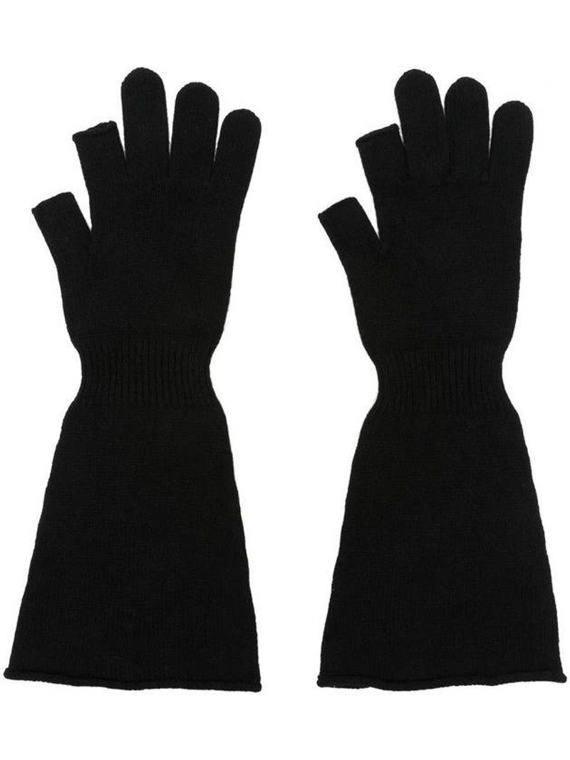 Rick Owens Long Knit Gloves 1