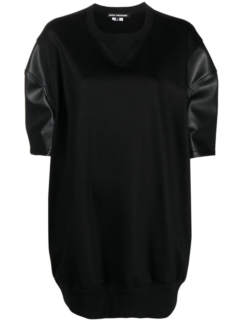 crew neck puff-sleeved T-shirt 1