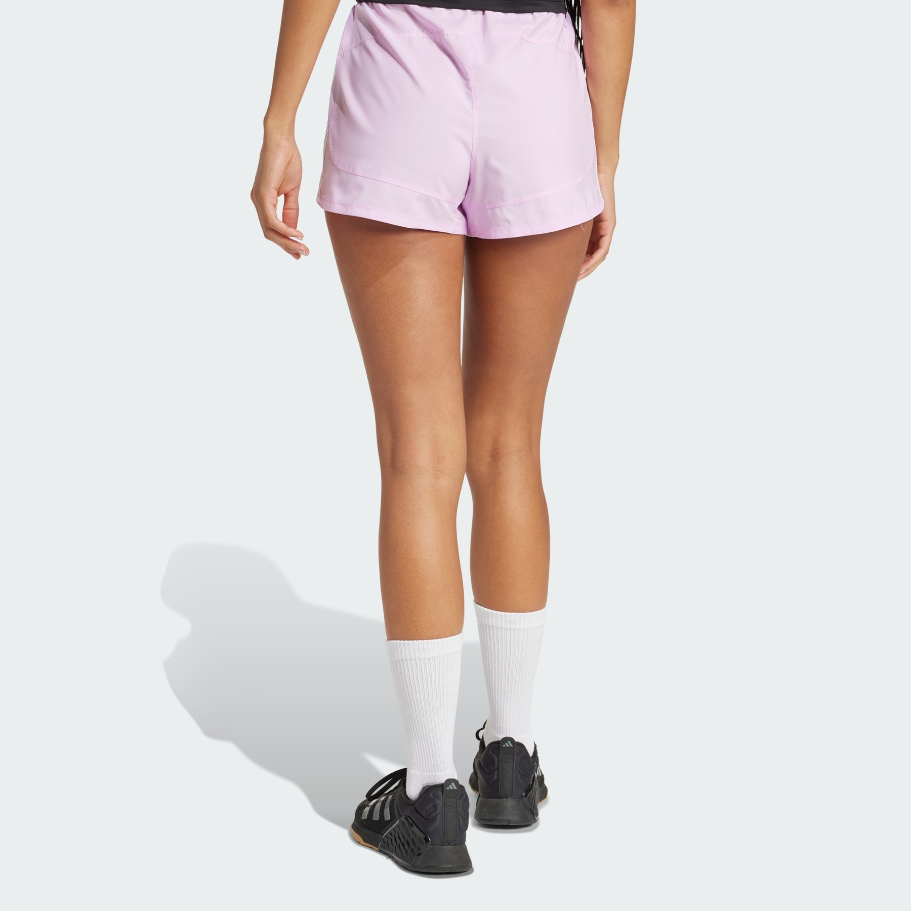 Pacer Training 3-Stripes Woven High-Rise Shorts - 3