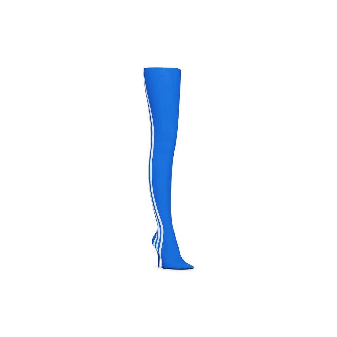 Women's Balenciaga / Adidas Knife 110mm Over-the-knee Boot in Blue - 2