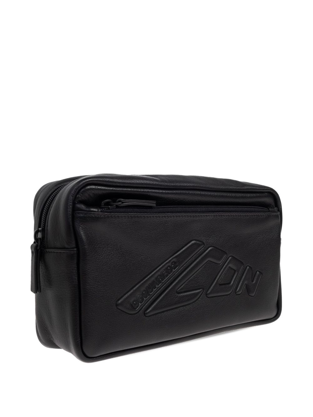 Icon New Generation logo leather wash bag - 3