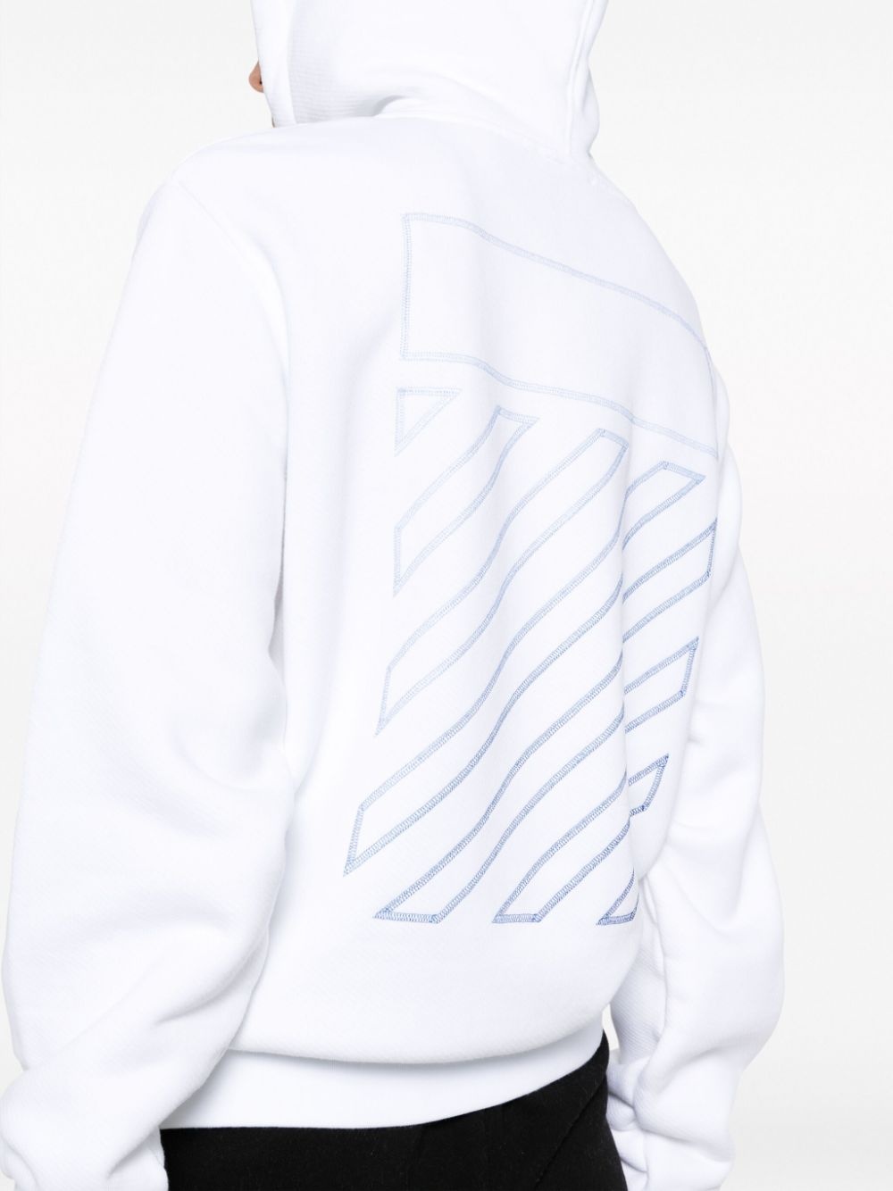Diag Stripe-print cotton hoodie - 5