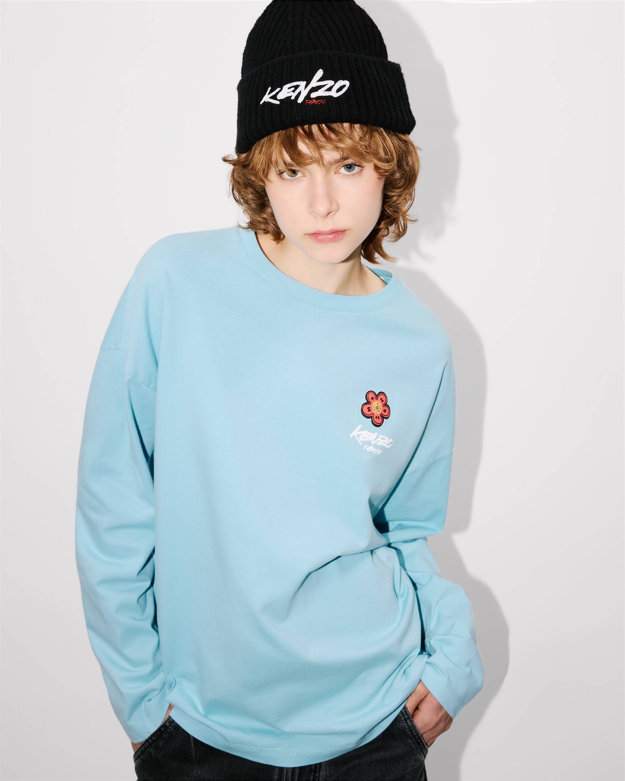 'Kenzo x Futura 2000' loose long sleeve T-shirt in cotton - 8