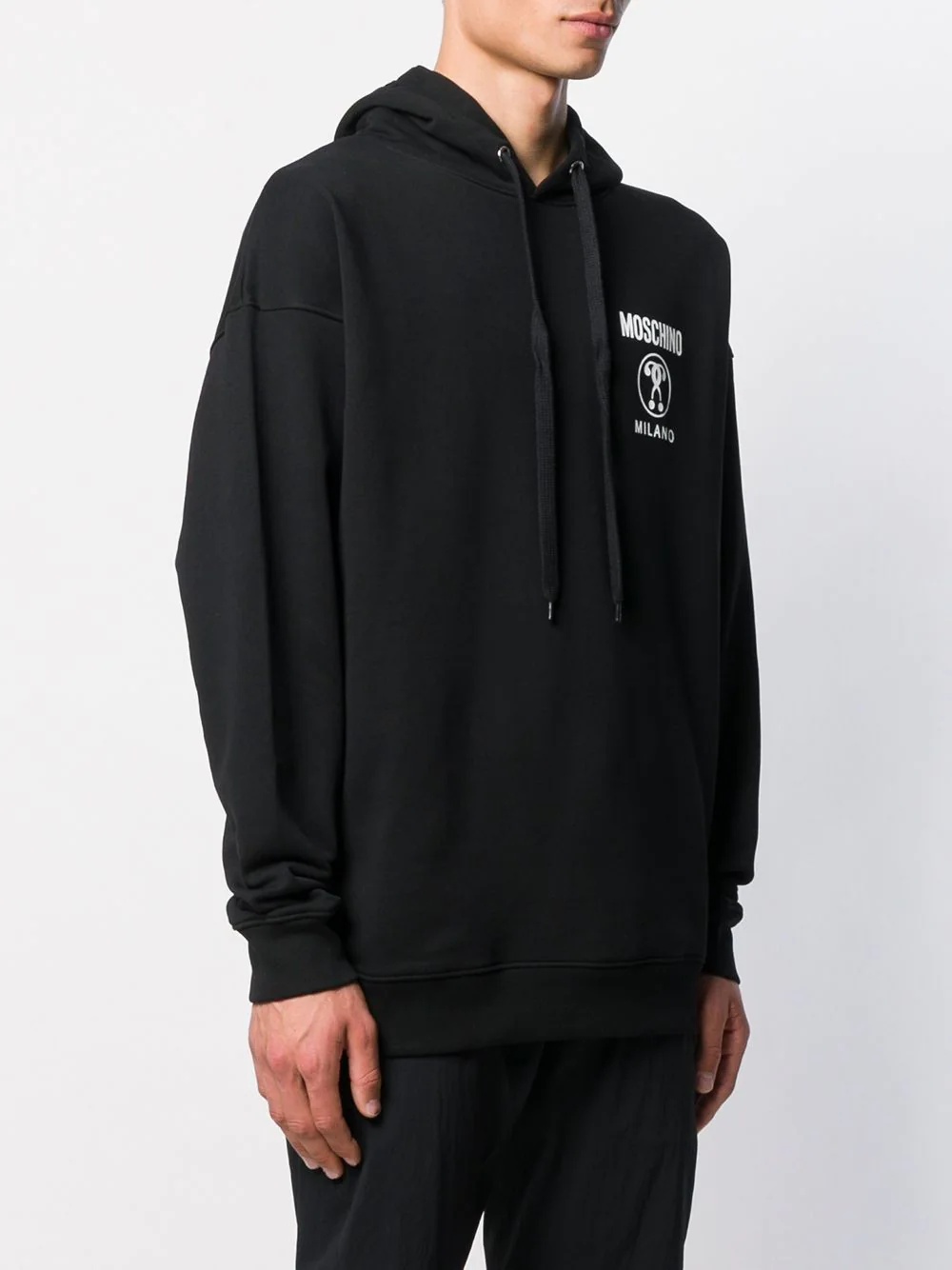 logo print hoodie - 3