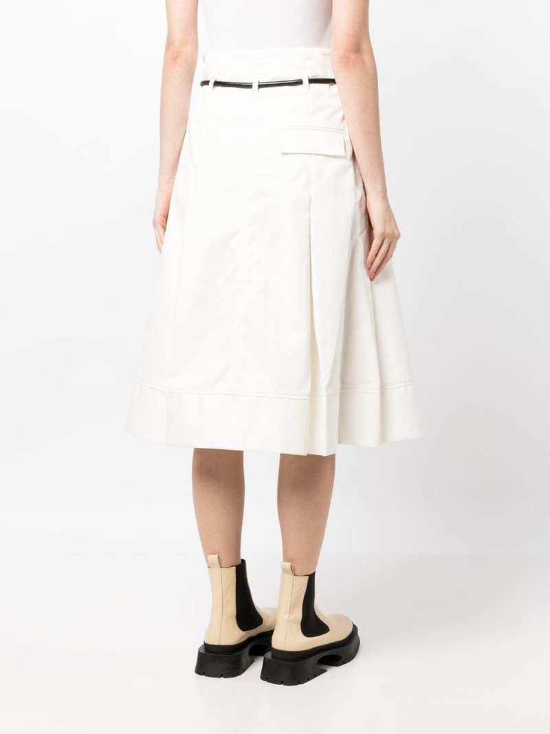 Origami high-waisted midi skirt 4