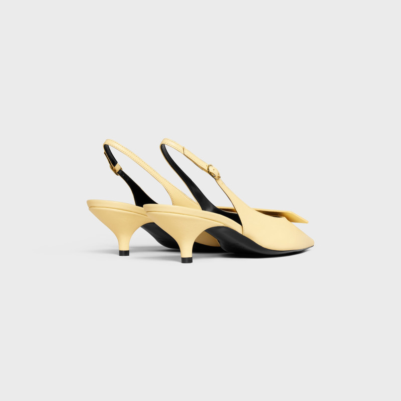 CELINE SIGNATURE - SLINGBACK WITH LABEL  IN LAMBSKIN outlook