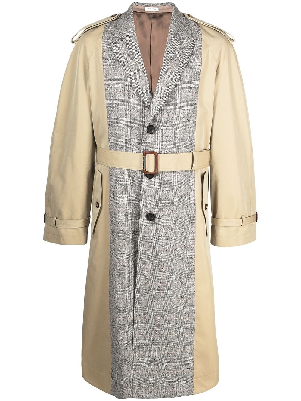 belted trench coat - 1