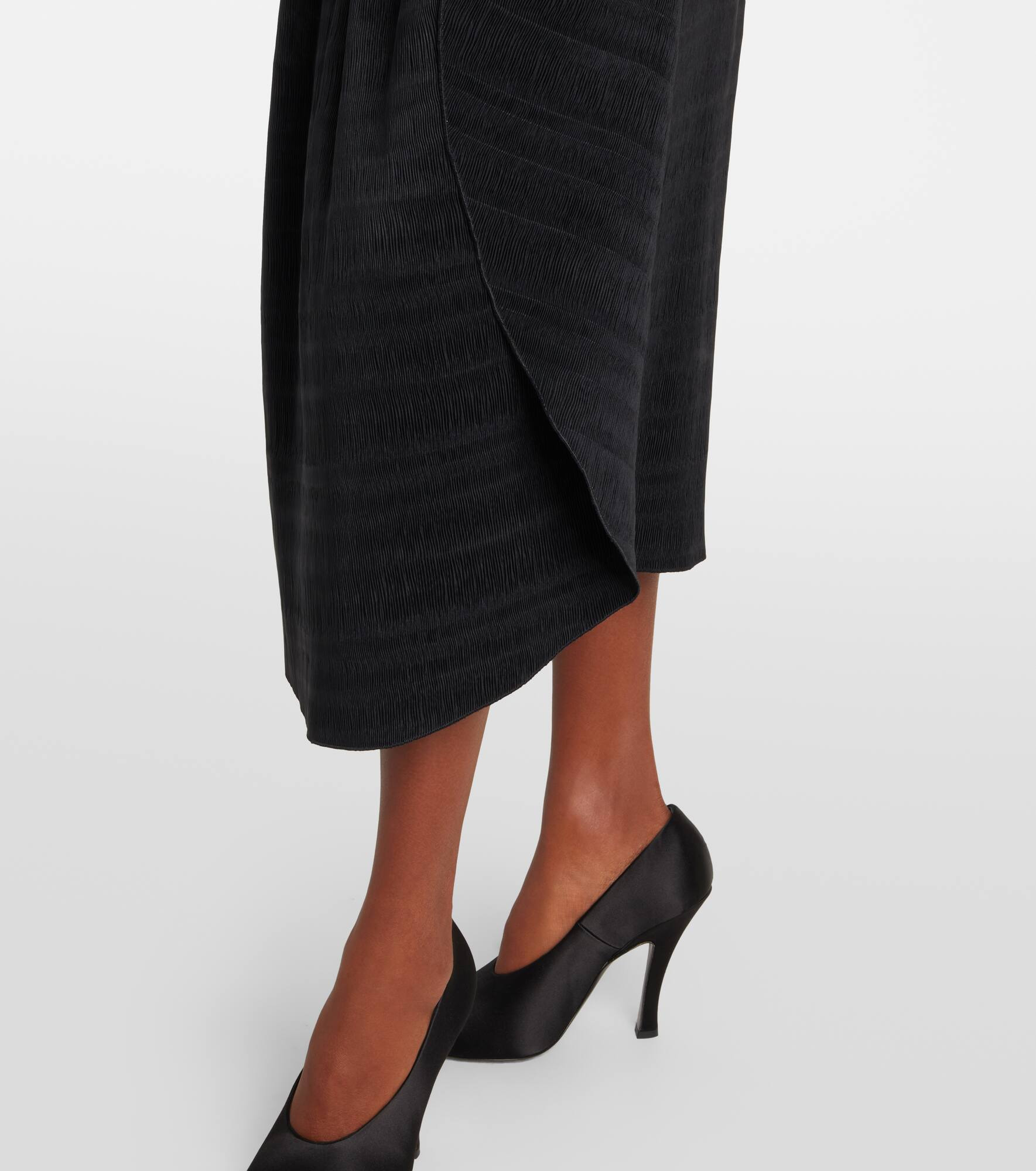 Gathered midi skirt - 5