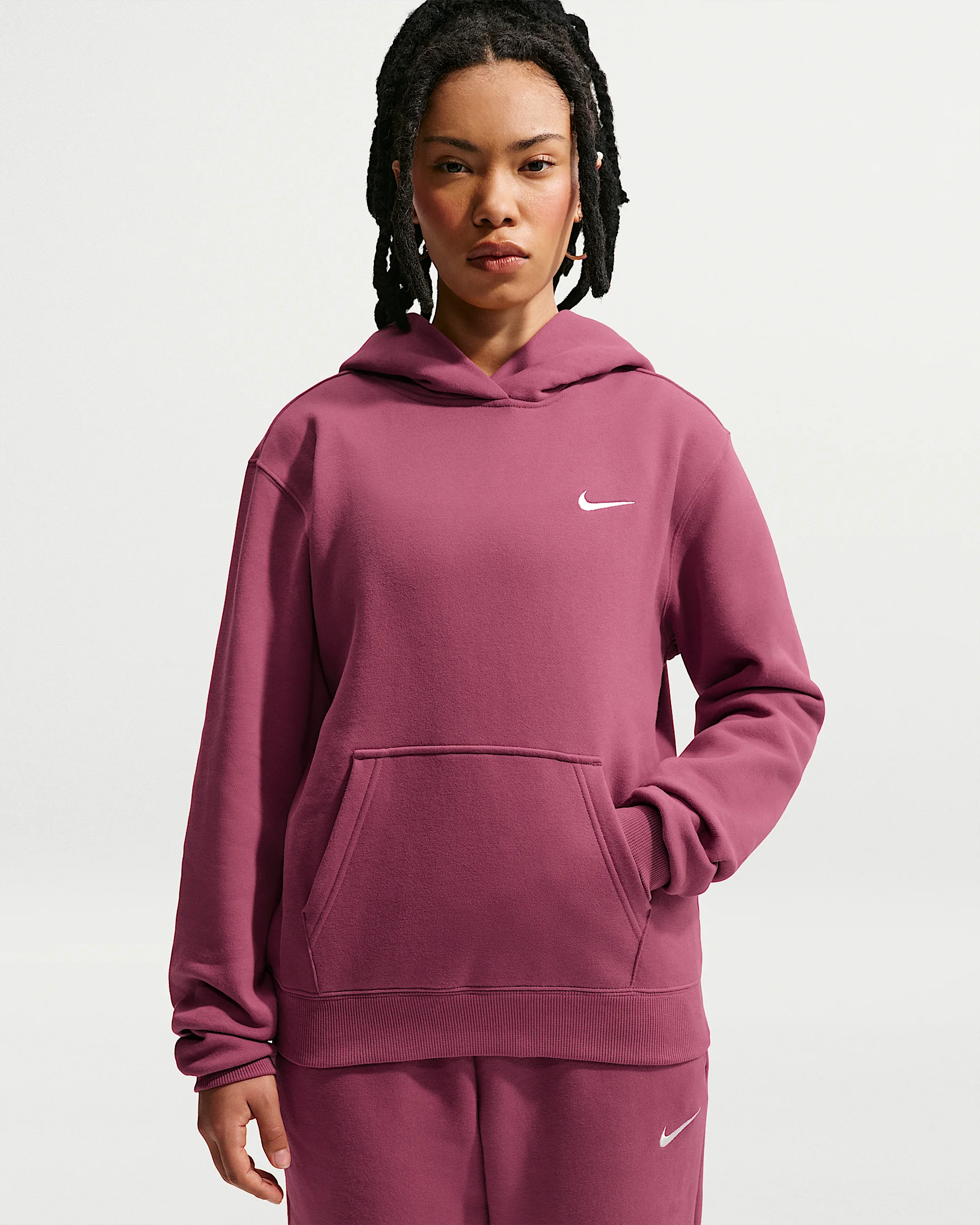 Nike Studio Fleece Medium Weight Women's Pullover Hoodie - 1