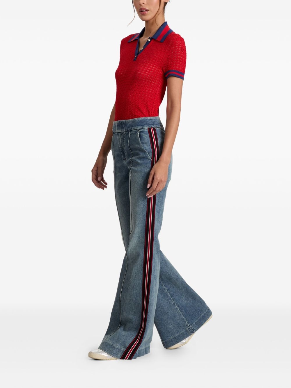Martha pointelle polo shirt - 3
