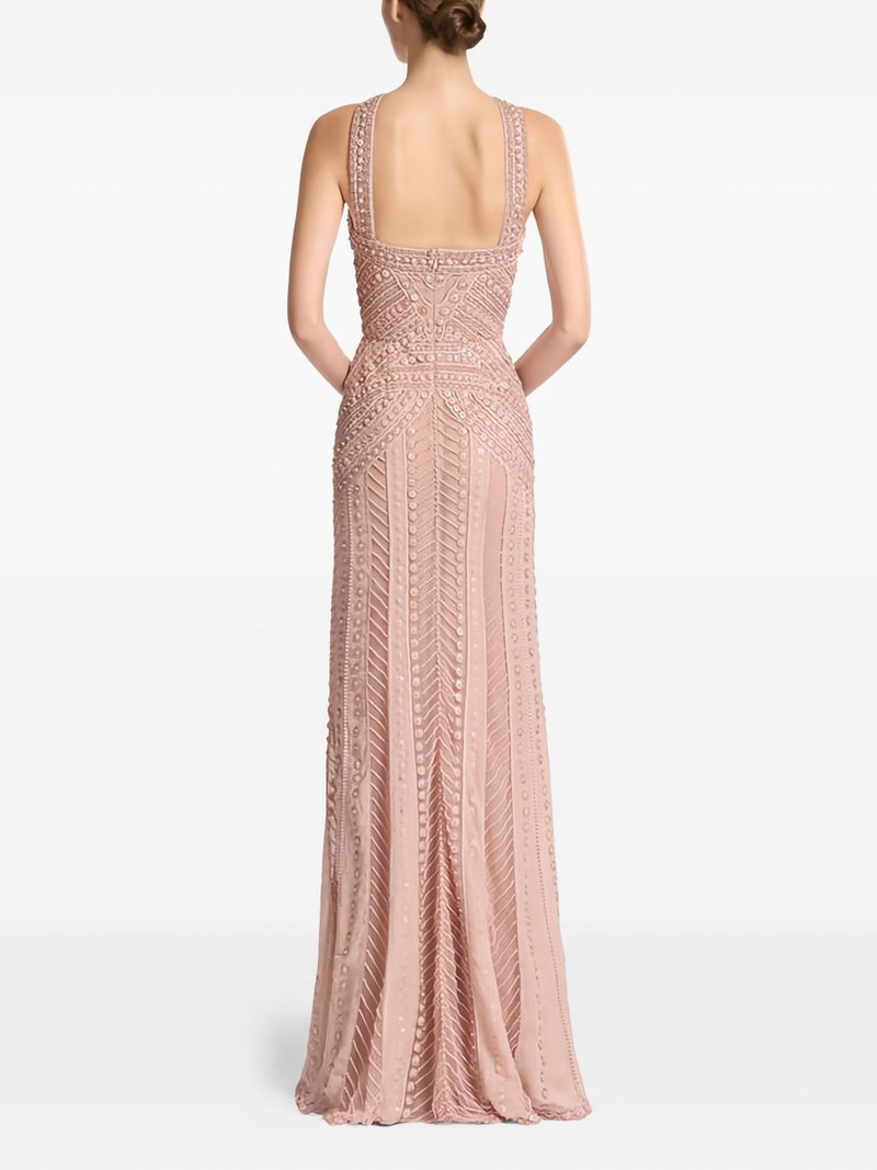 ELIE SAAB embroidered tulle maxi dress outlook