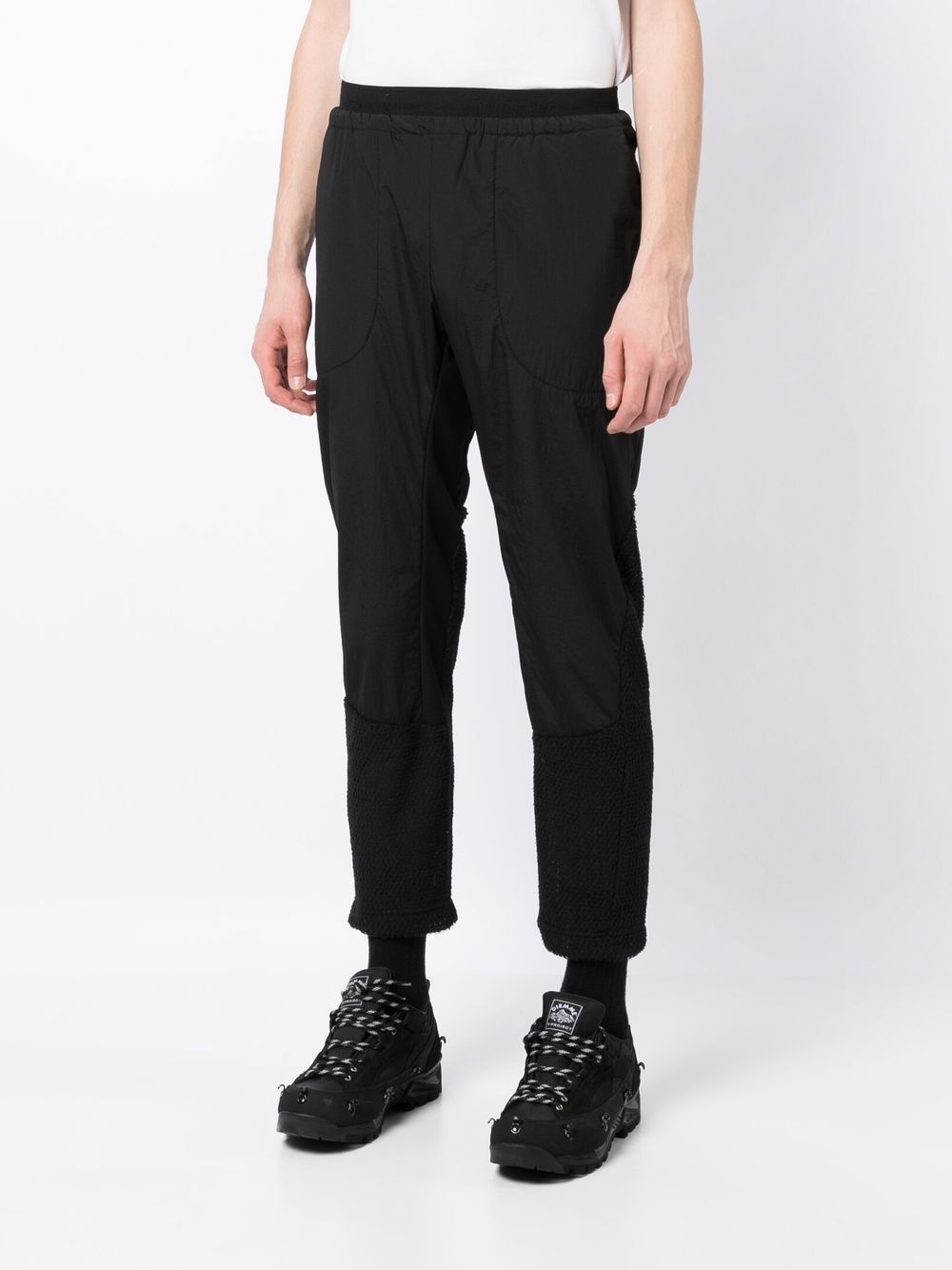 fleece-panel trousers - 3