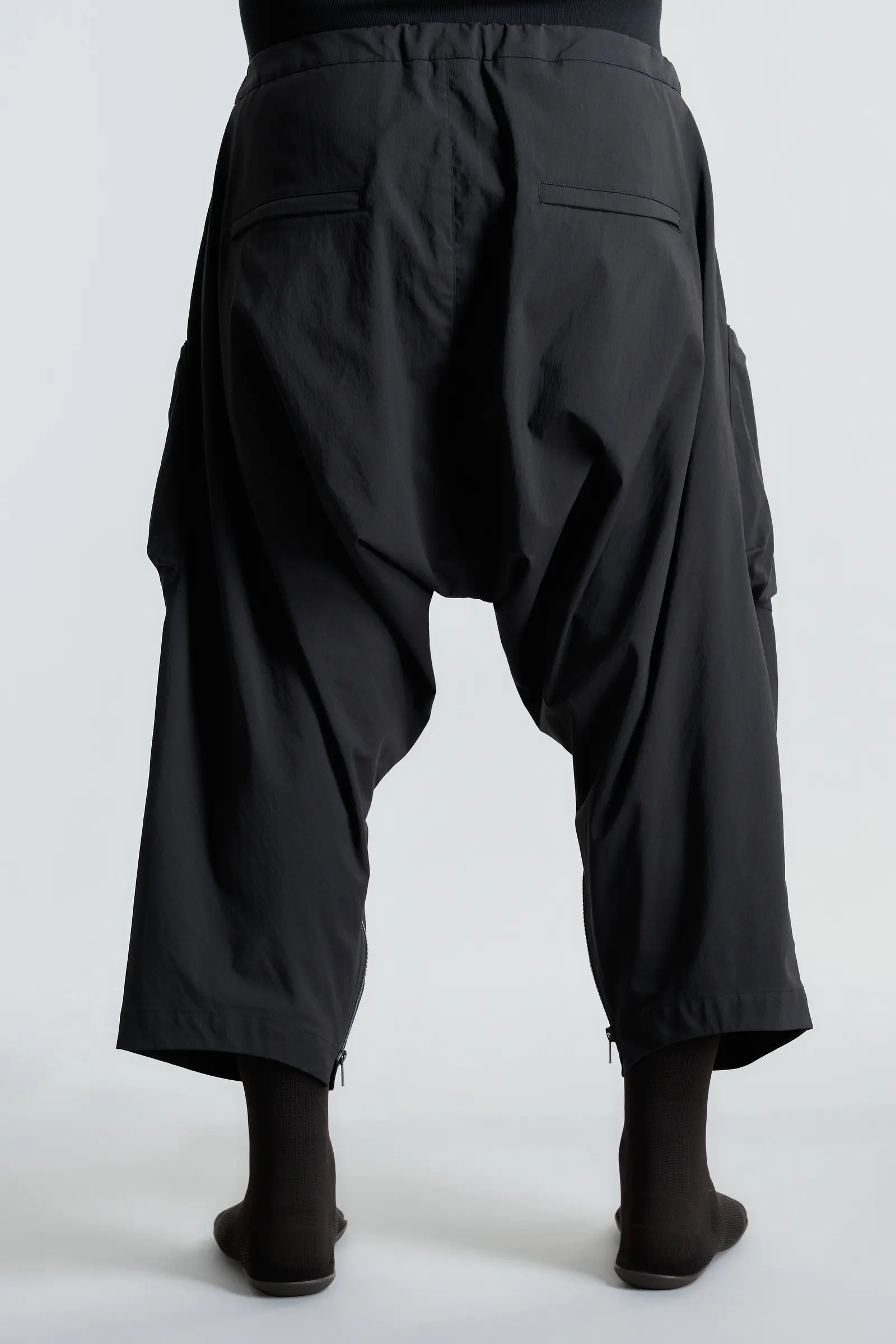 SK30-M Nylon Stretch Convert Cargo Skirt Black - 11